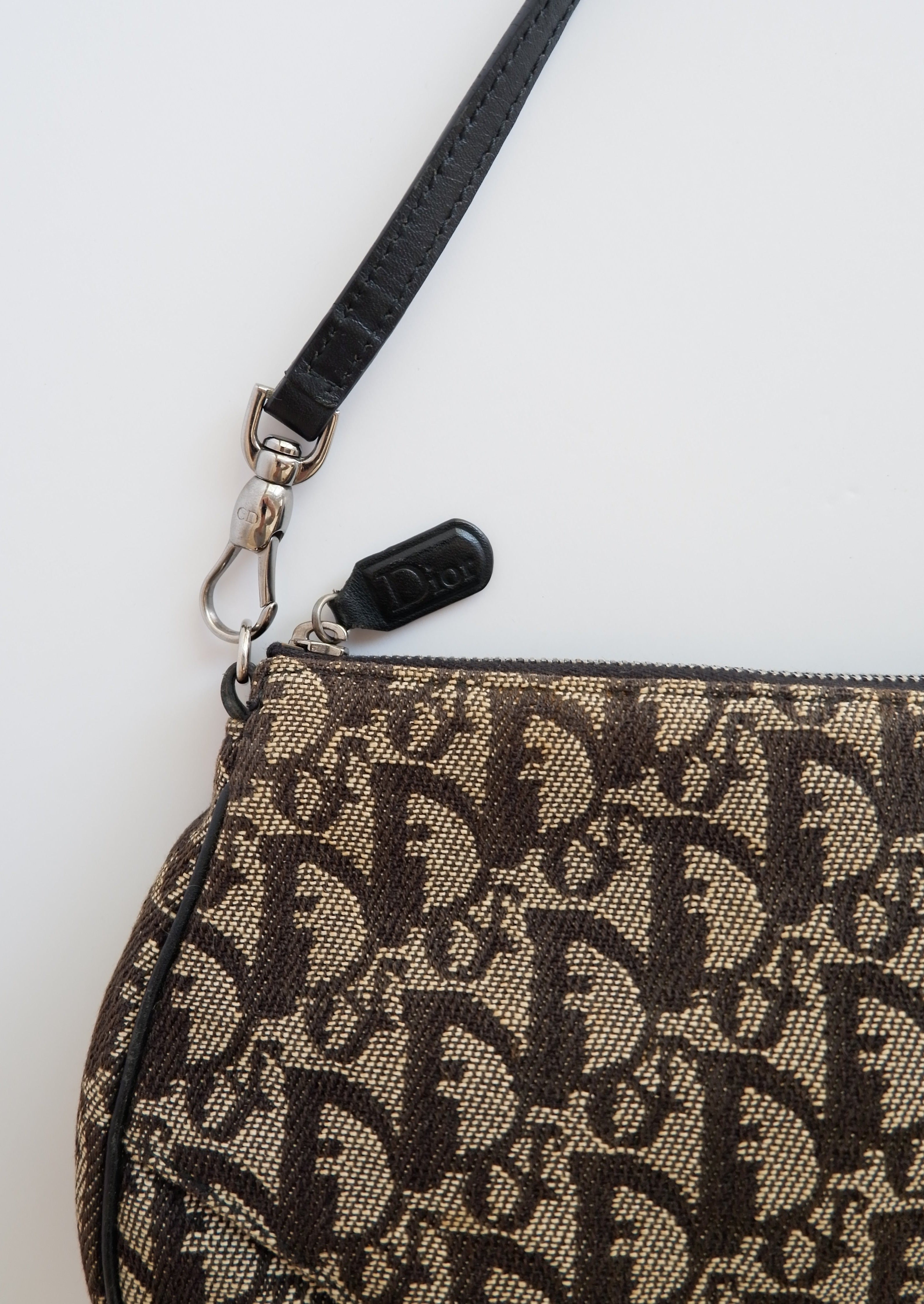 Sac Christian Dior Diorissimo Saddle vintage noir d'occasion authentique