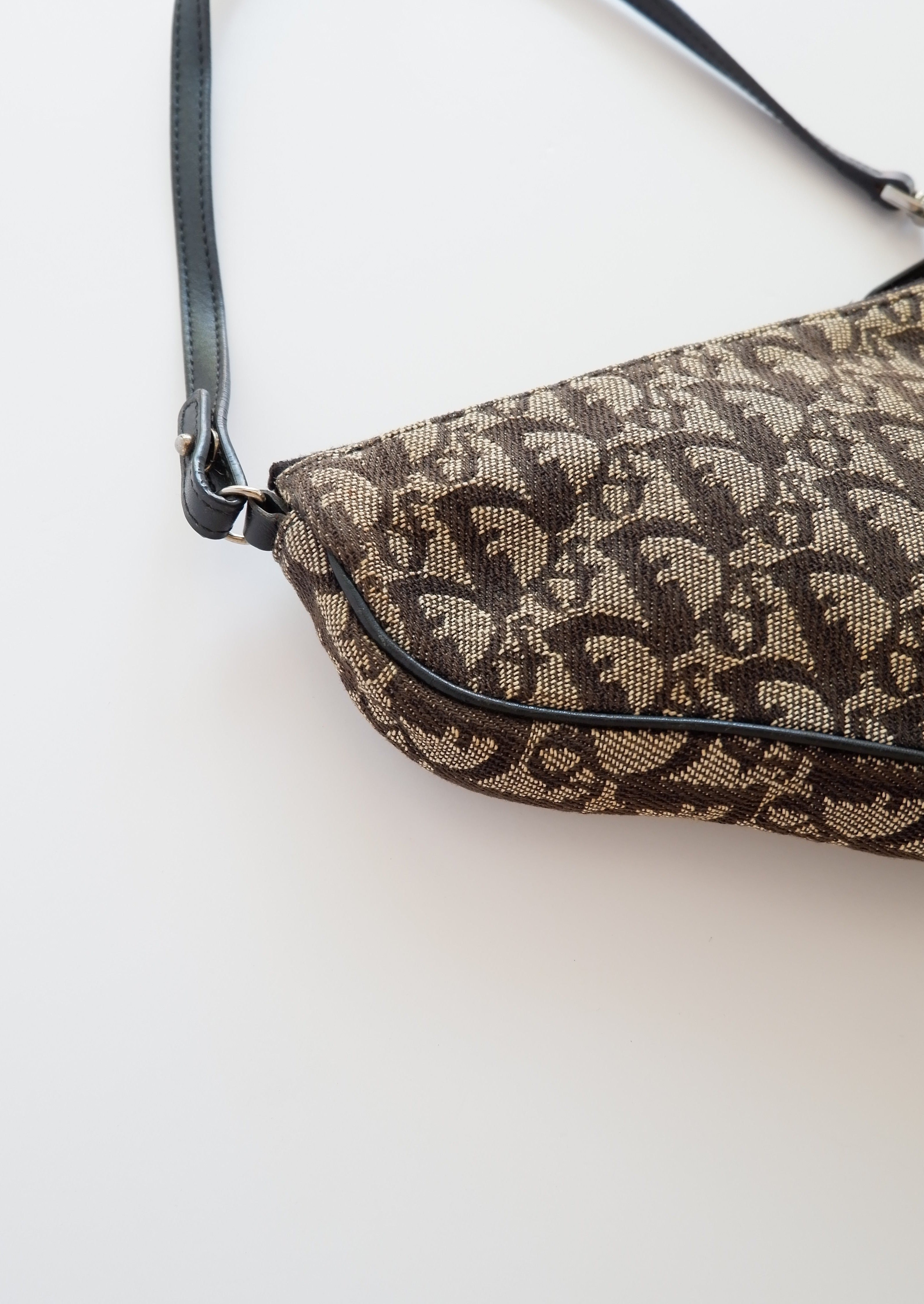 Sac Christian Dior Diorissimo Saddle vintage noir d'occasion authentique