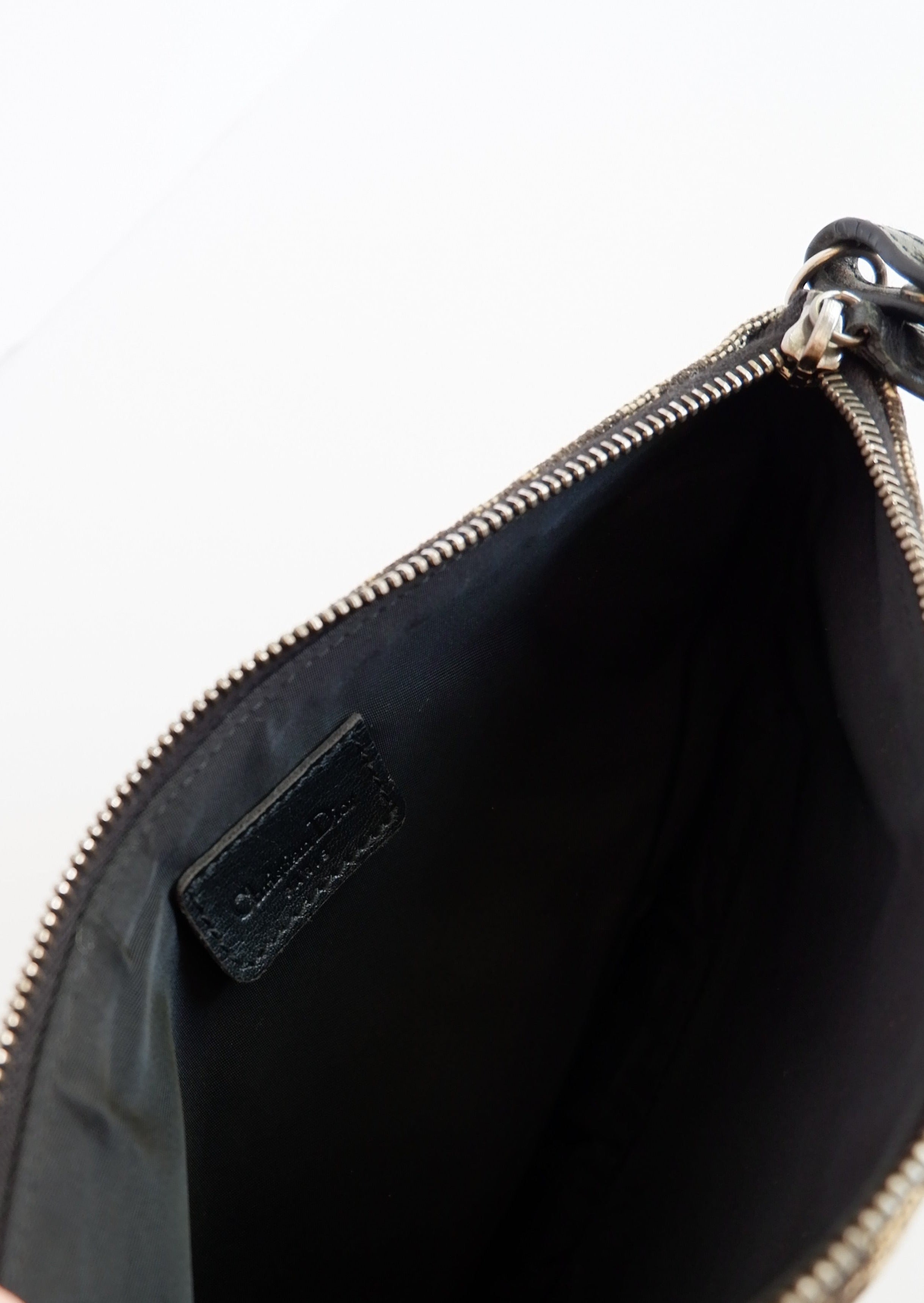 Sac Christian Dior Diorissimo Saddle vintage noir d'occasion authentique