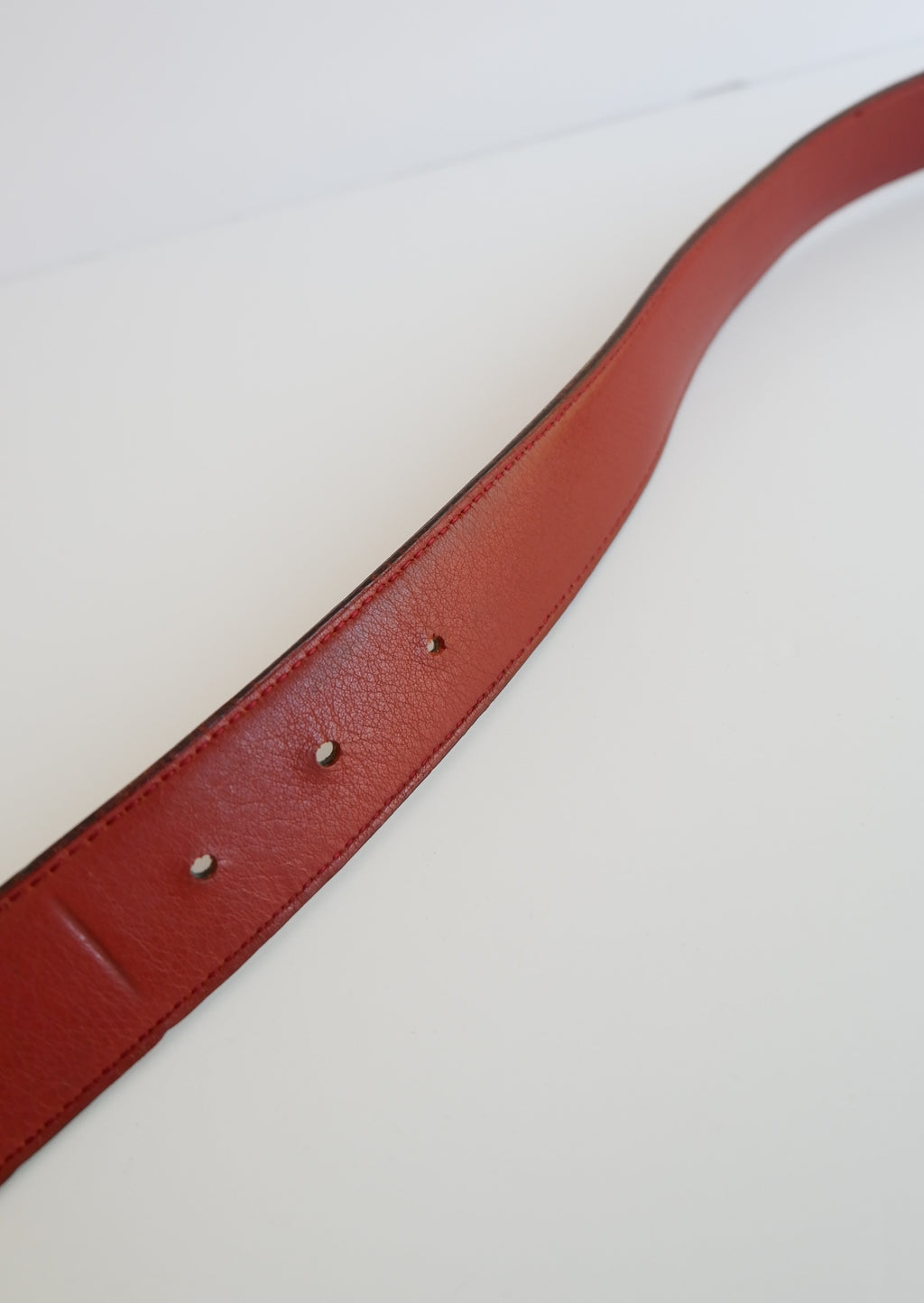 Ceinture Hermès H d'occasion authentique 32 MM / Lanière en cuir réversible - 80