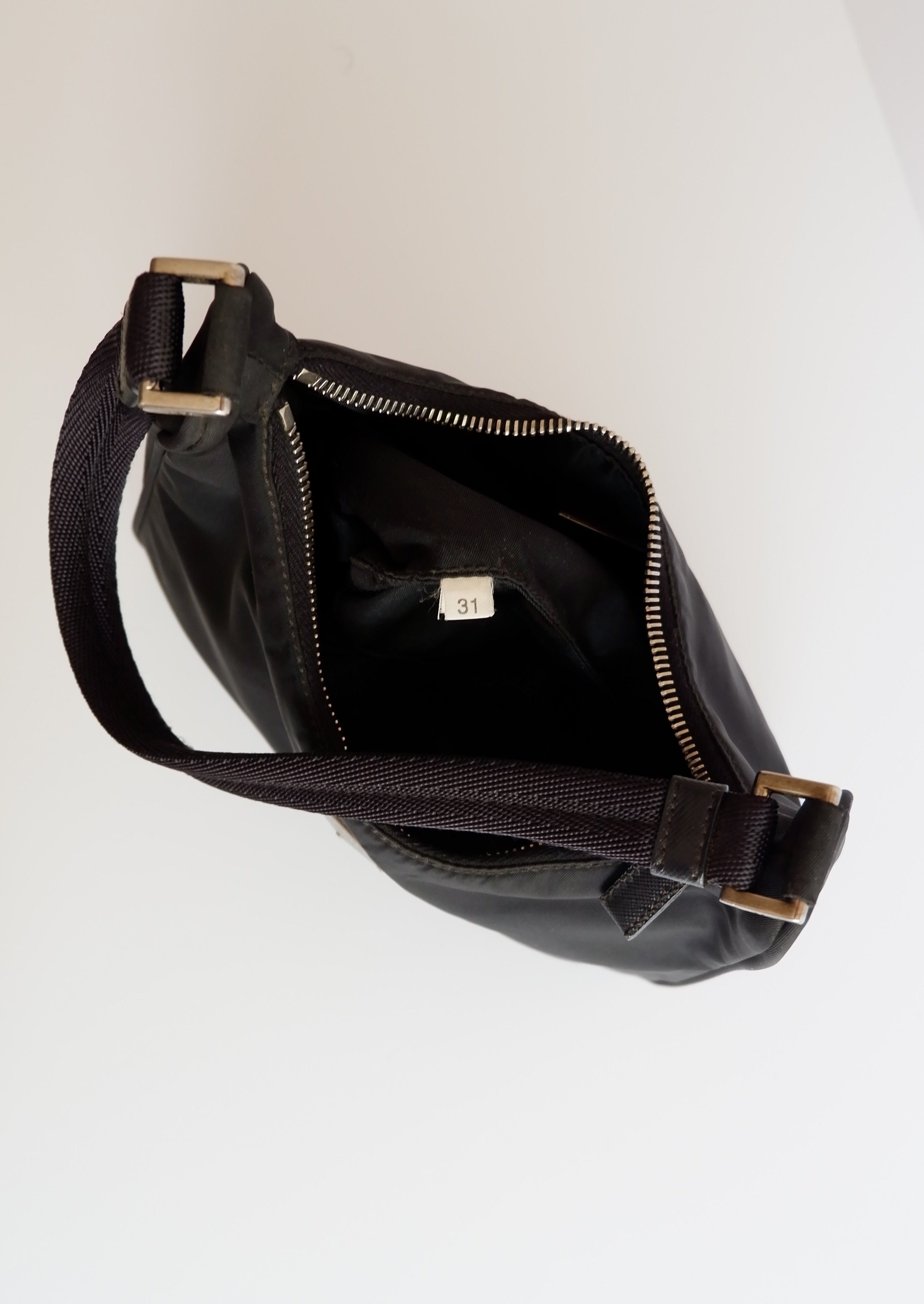 Authentic Preowned Prada Black Nylon Shoulder Bag