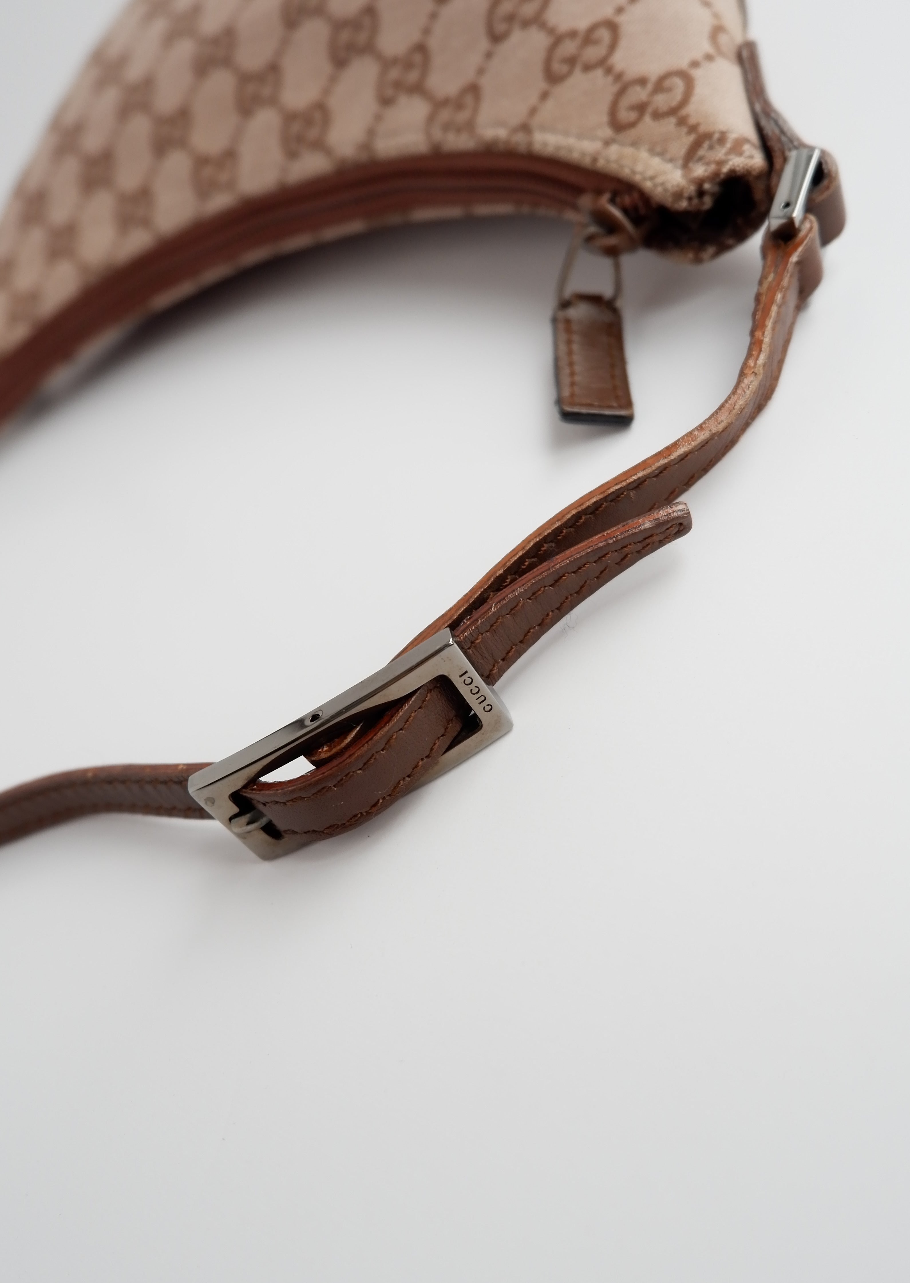 Authentic Preowned Gucci Brown GG Canvas Pochette Shoulder Bag