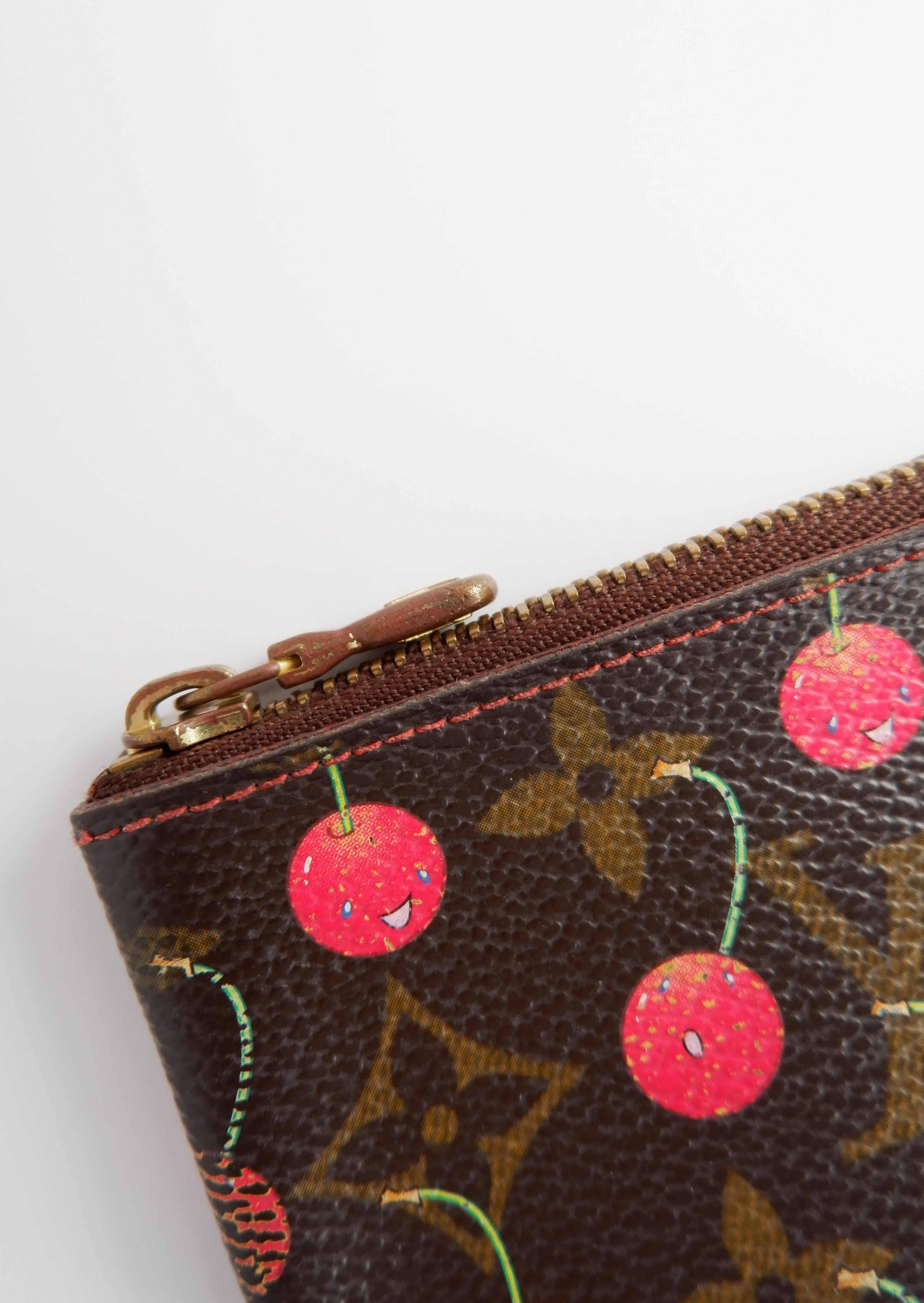 Authentique Pochette Clés Louis Vuitton Monogram Cerises d'occasion