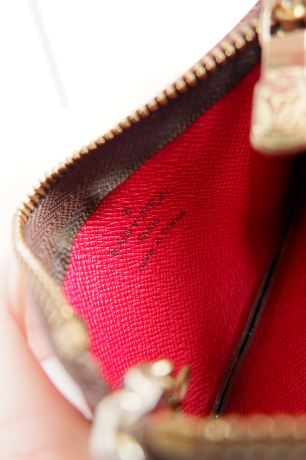 Authentique Pochette Clés Louis Vuitton Monogram Cerises d'occasion