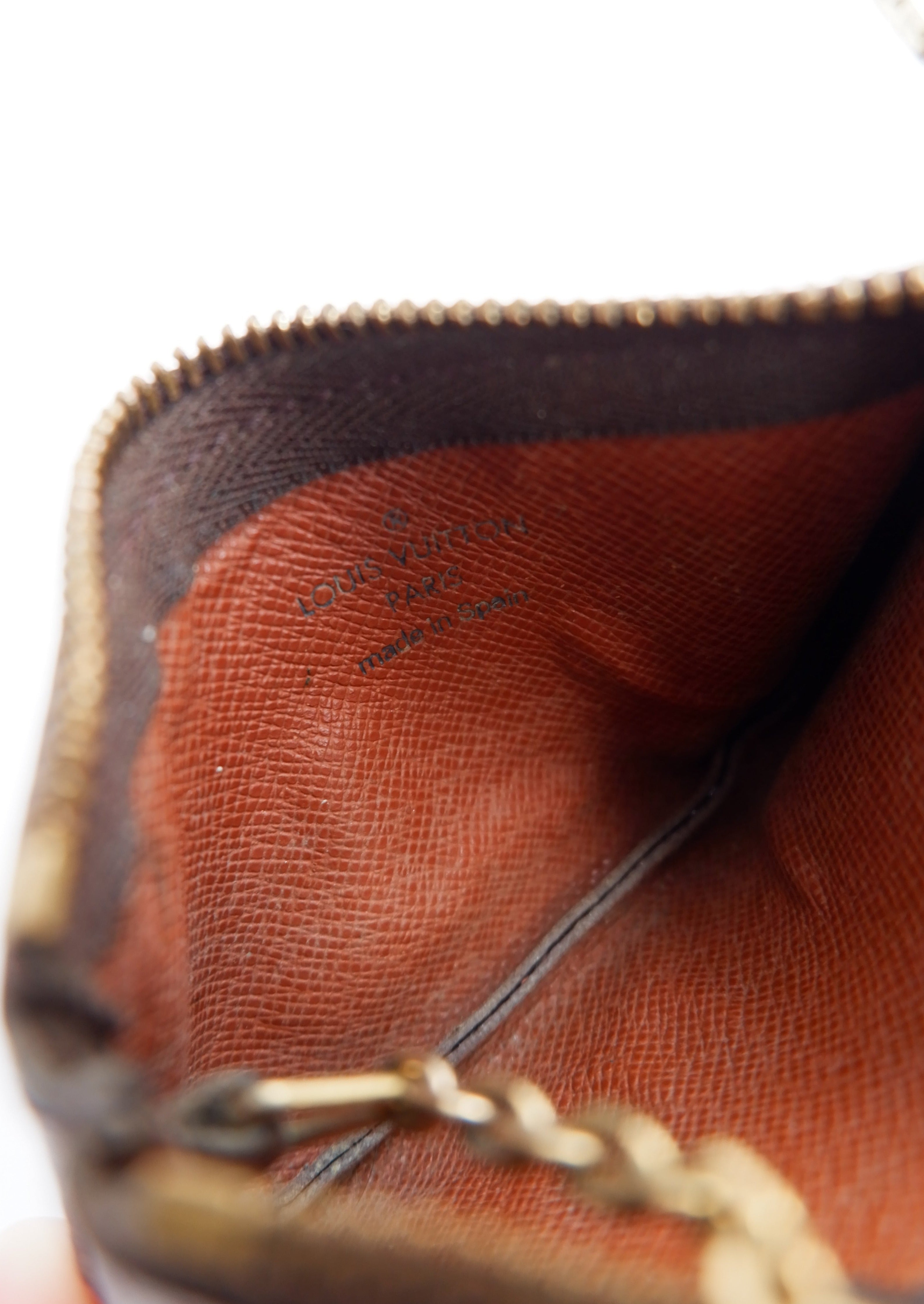 Porte-clés / porte-cartes Louis Vuitton Monogram Pochette Cle d'occasion authentique