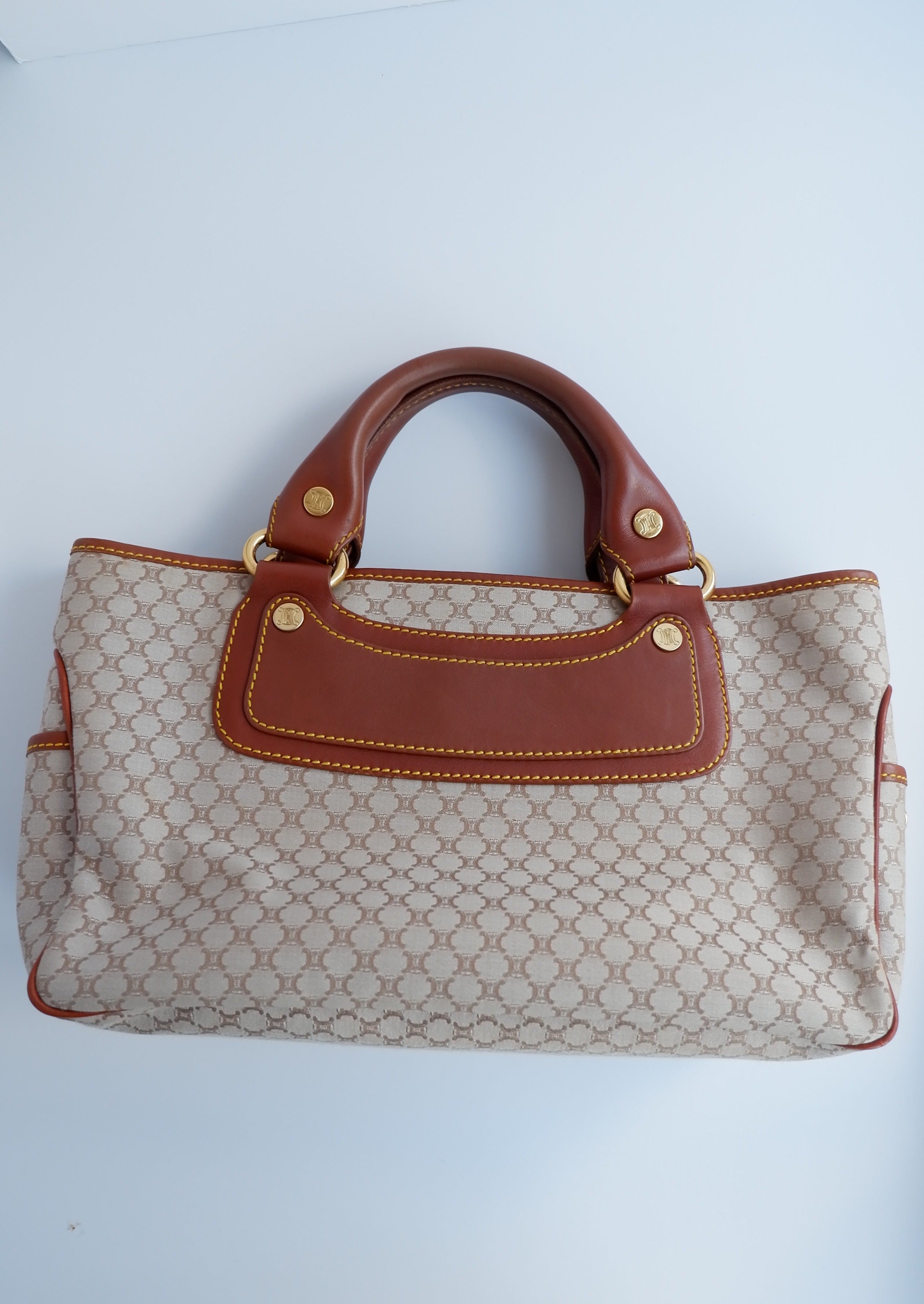 Authentic Preowned Vintage Celine Beige Boogie Bag