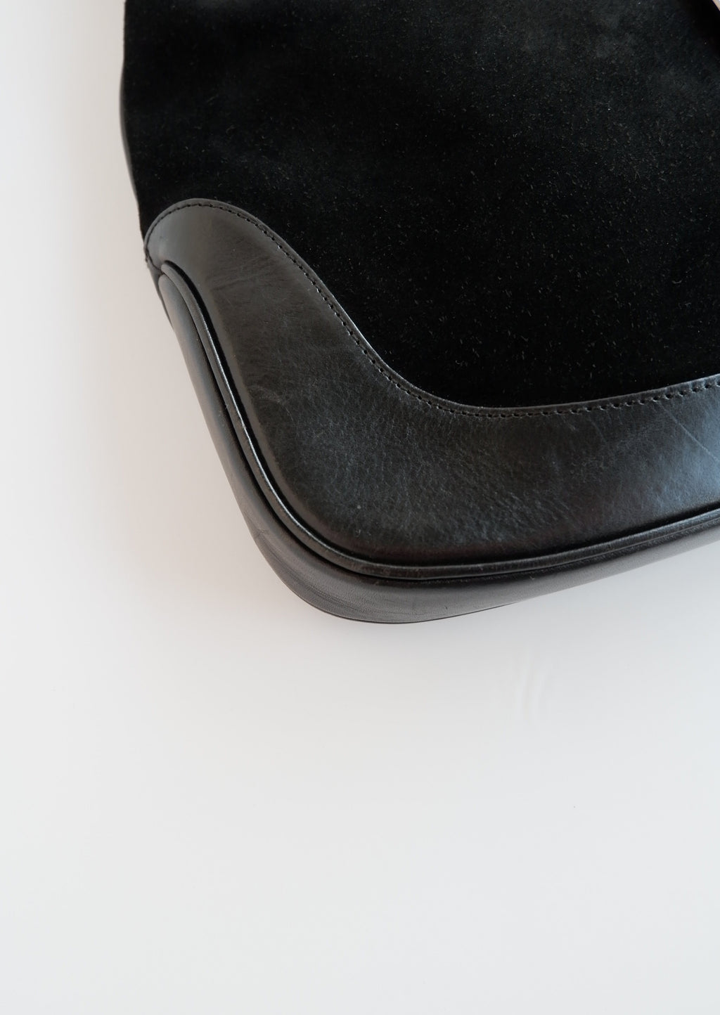 Authentique sac à bandoulière Gucci Jackie noir d'occasion