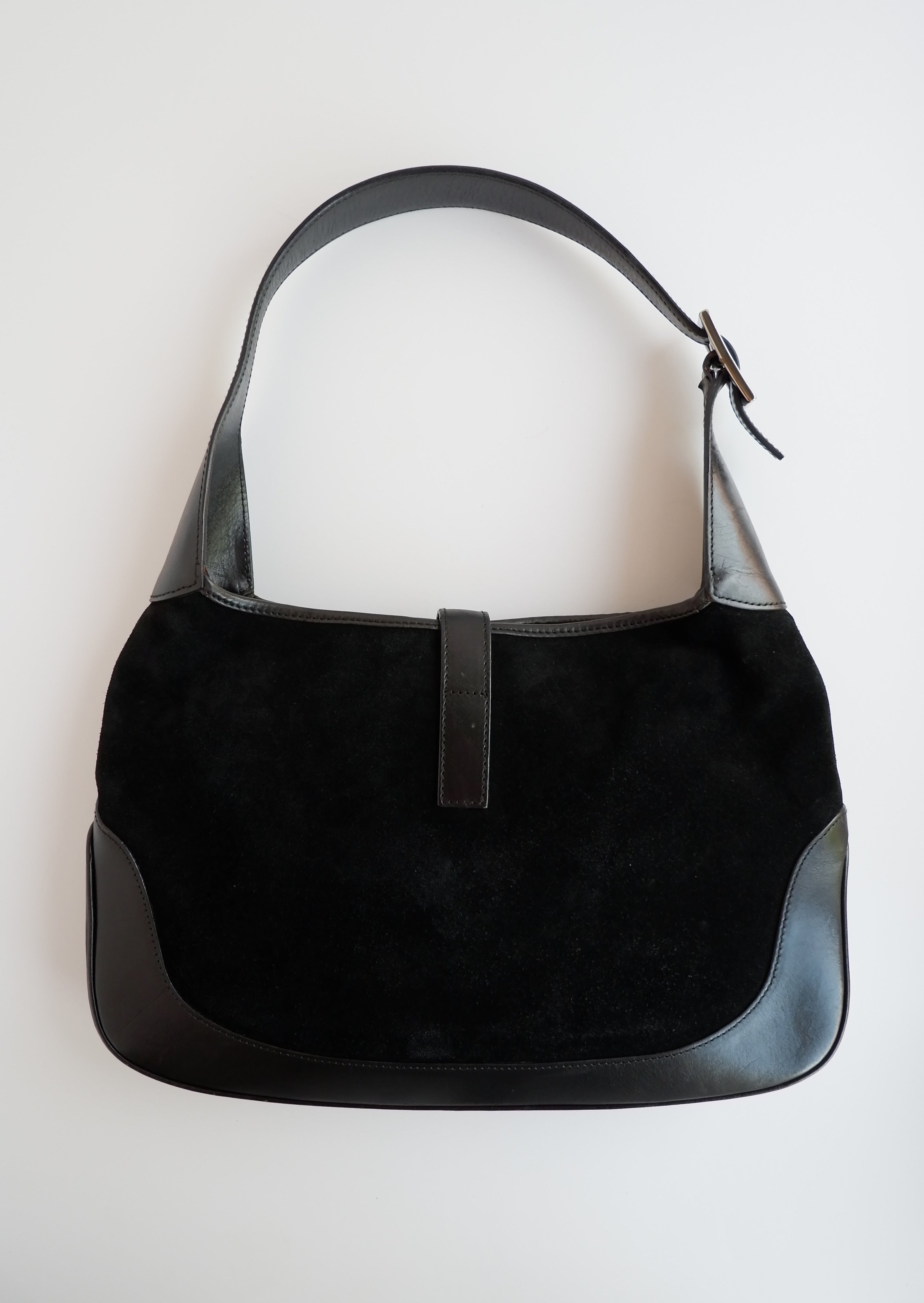 Authentique sac à bandoulière Gucci Jackie noir d'occasion
