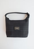 Authentique sac à main micro Burberry noir en toile d'occasion