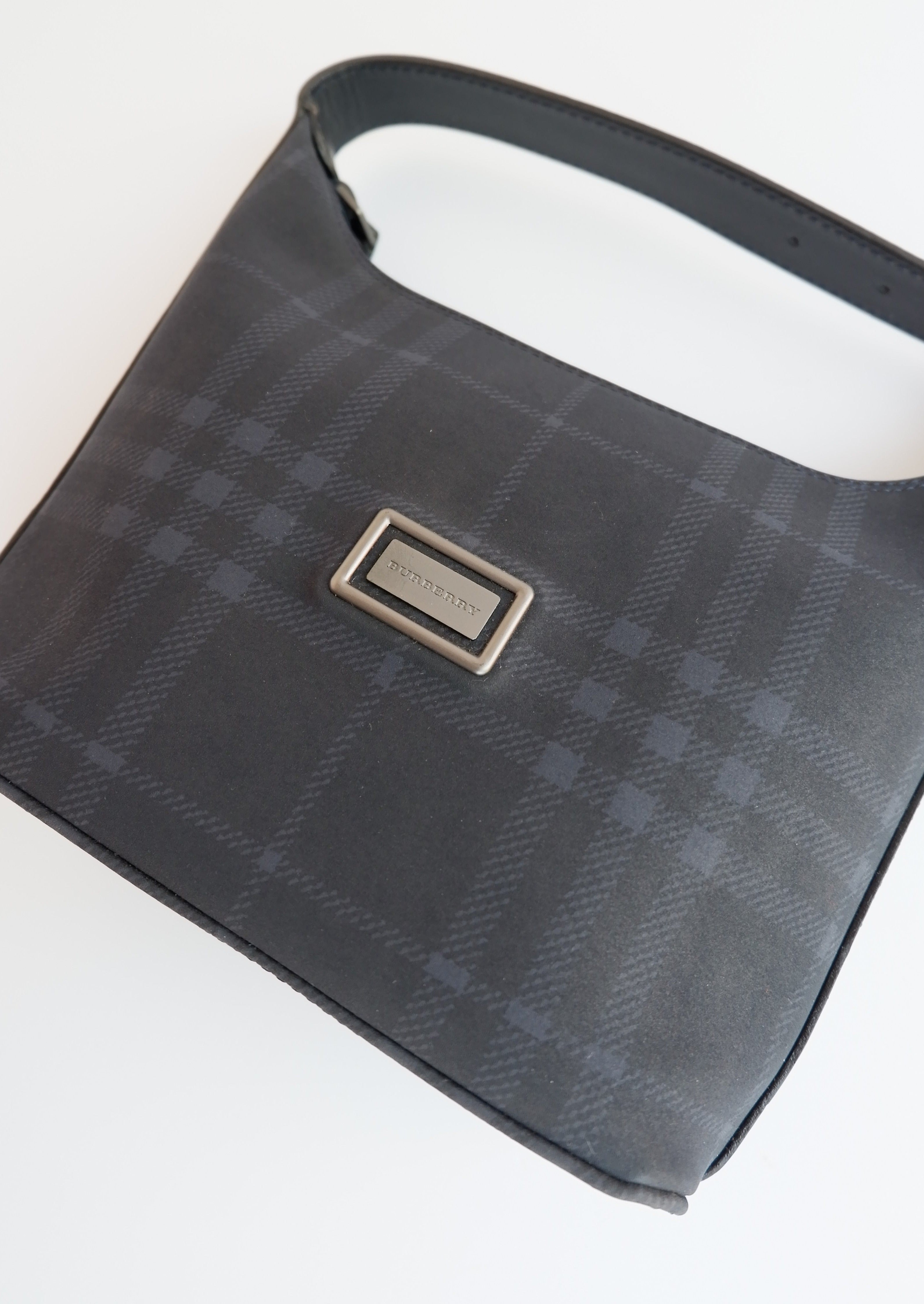 Authentic Preowned Burberry Black Canvas Micro Handbag
