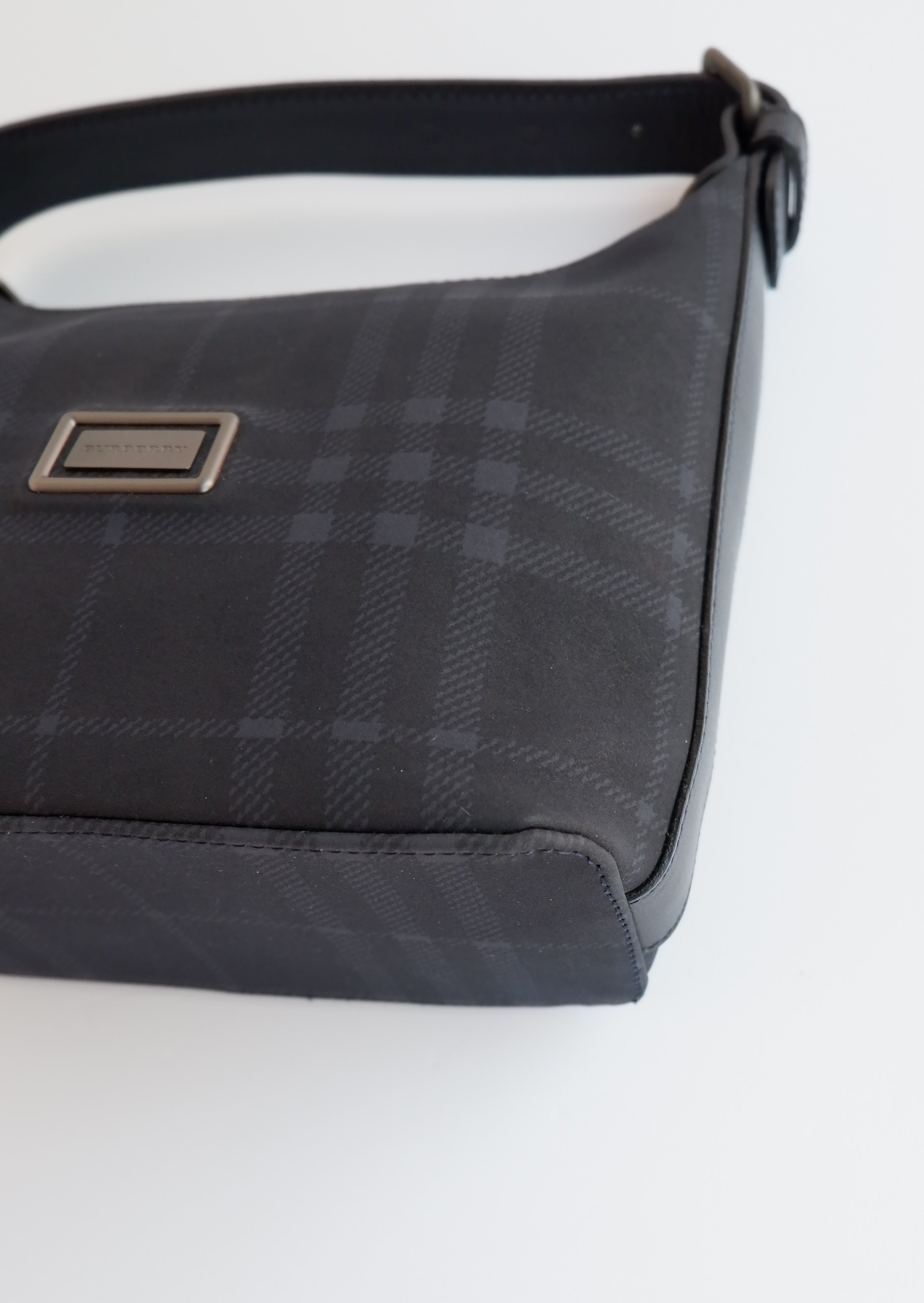 Authentic Preowned Burberry Black Canvas Micro Handbag