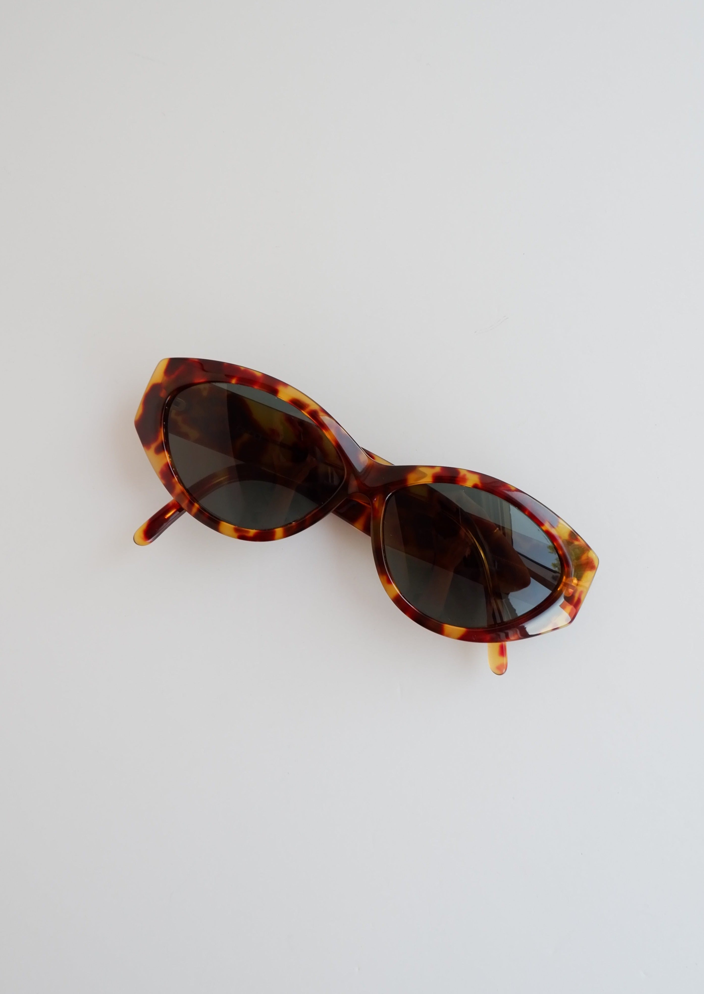 Authentiques Lunettes de Soleil Rondes Vintage Gucci Écaille de Tortue