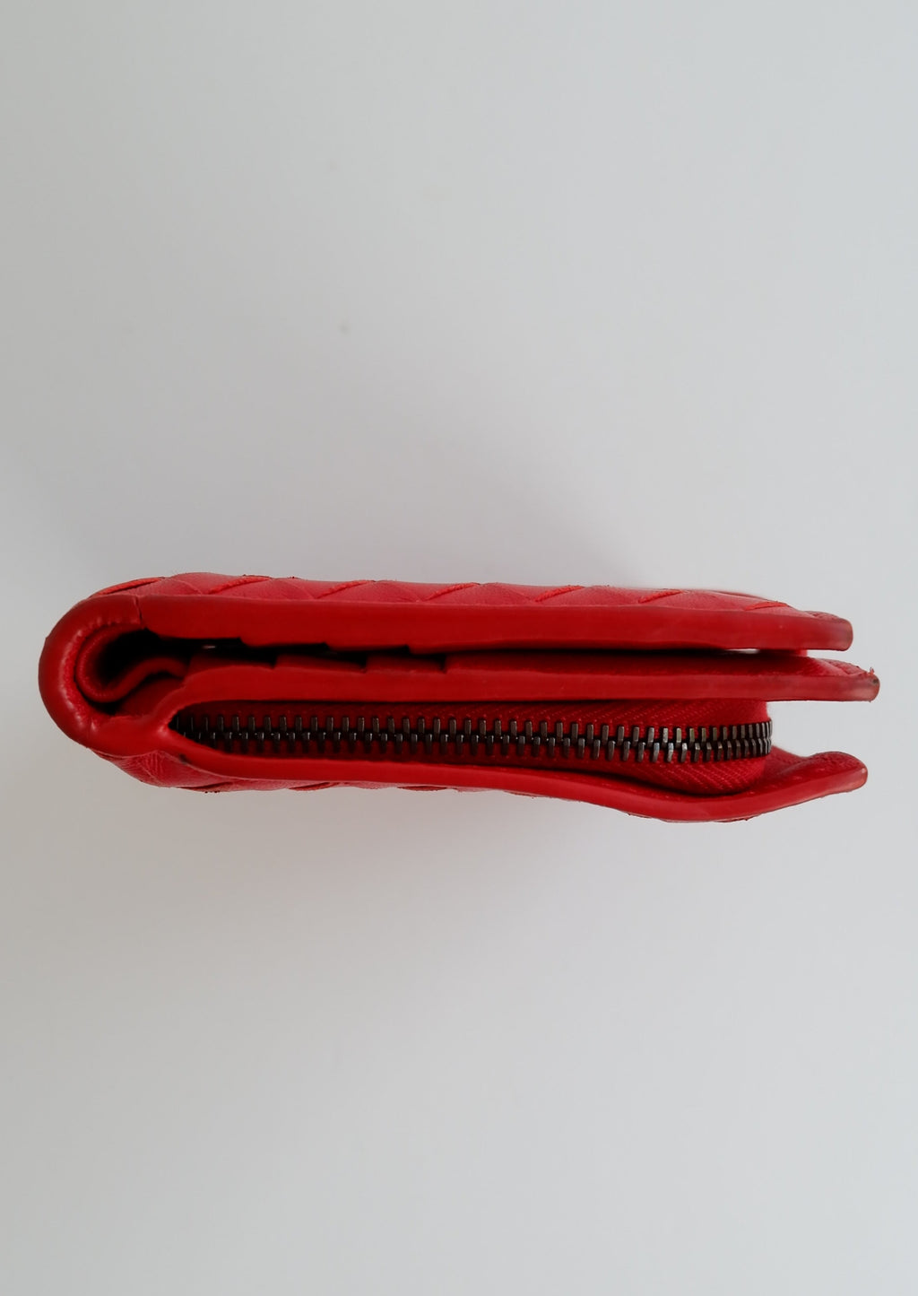 Authentic Preowned Bottega Veneta Red Bi-Fold Wallet