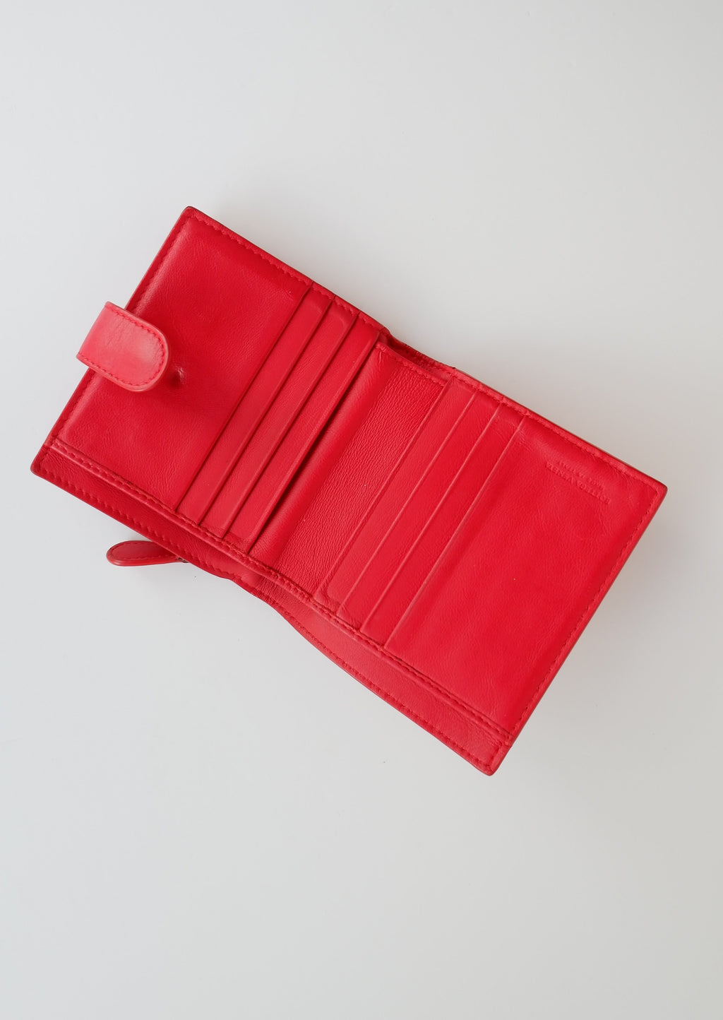 Authentic Preowned Bottega Veneta Red Bi-Fold Wallet