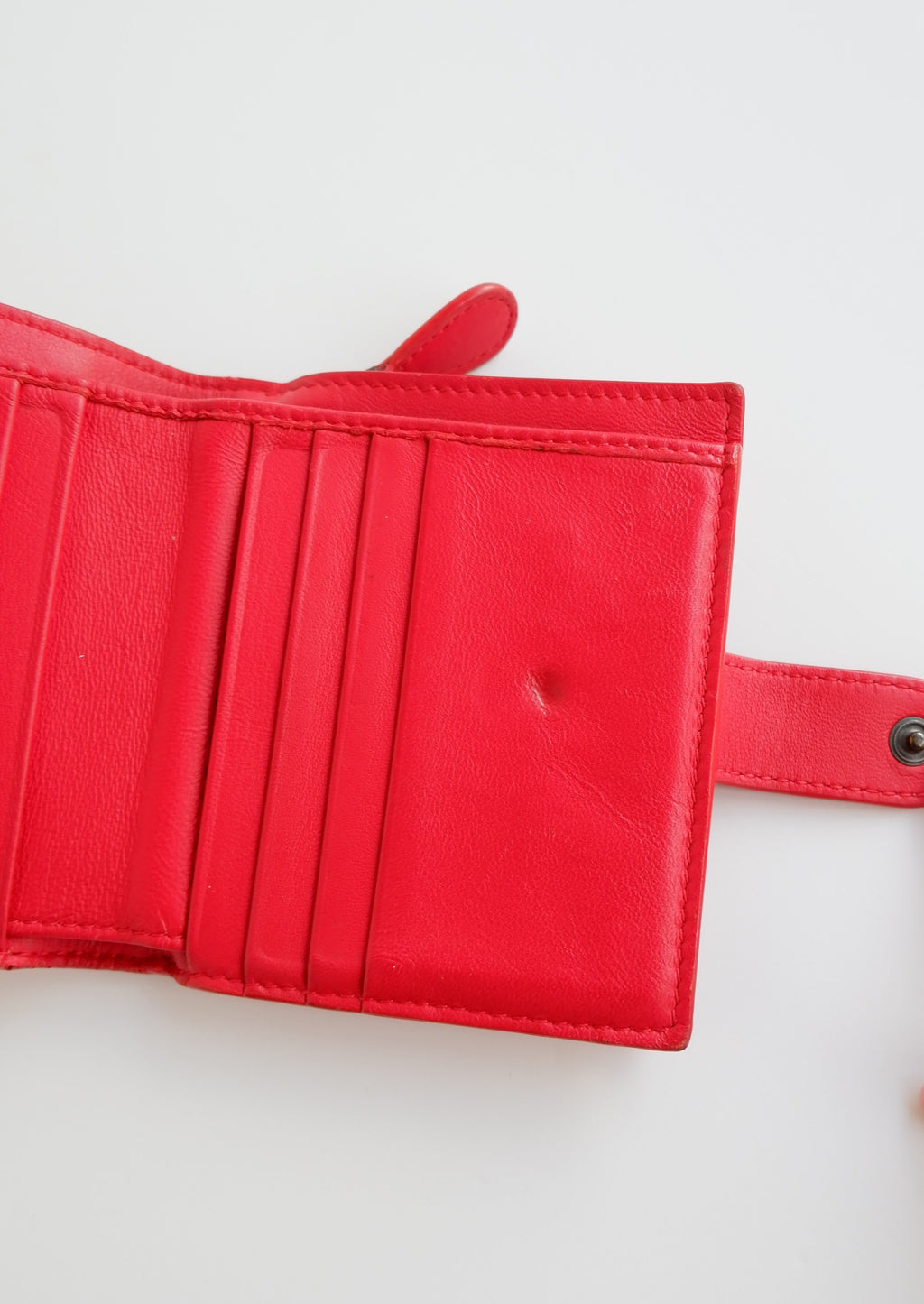Authentic Preowned Bottega Veneta Red Bi-Fold Wallet