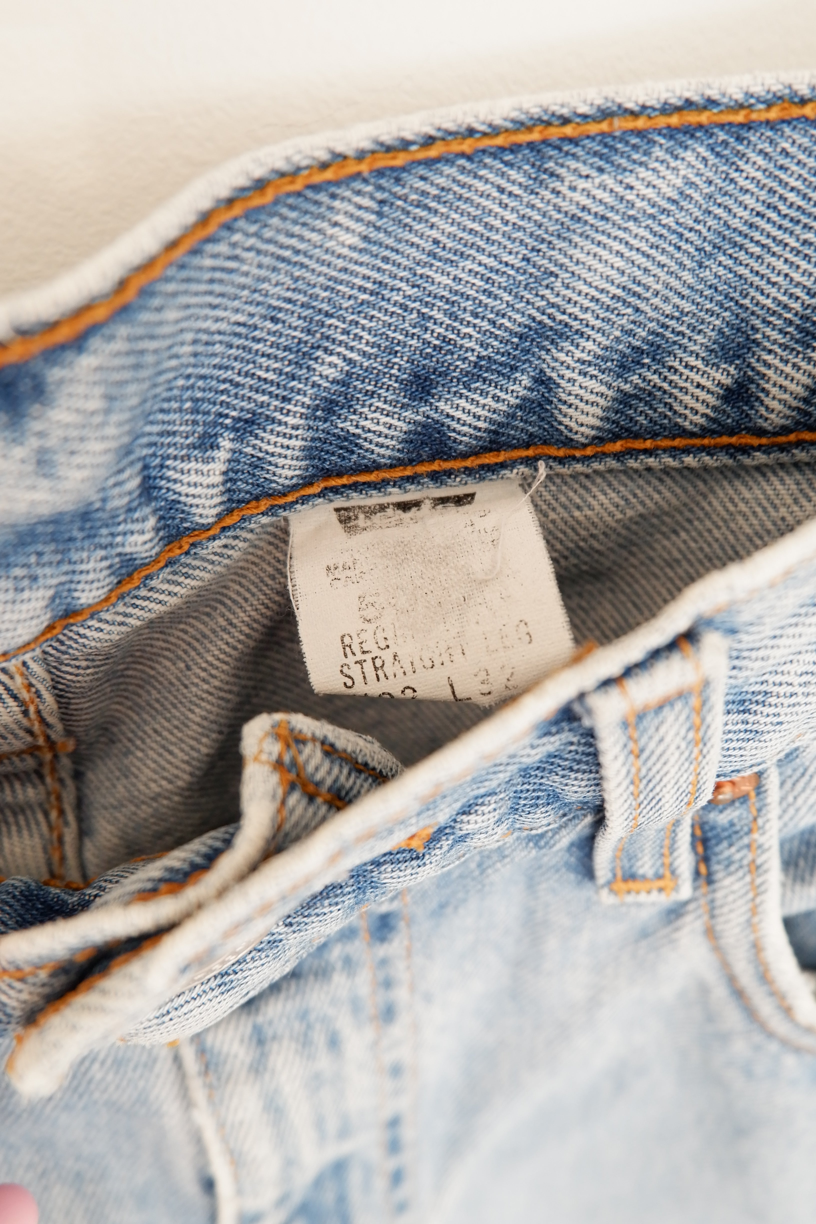 Levis Vintage 505 Relaxed Fit Straight Leg Jeans - 30