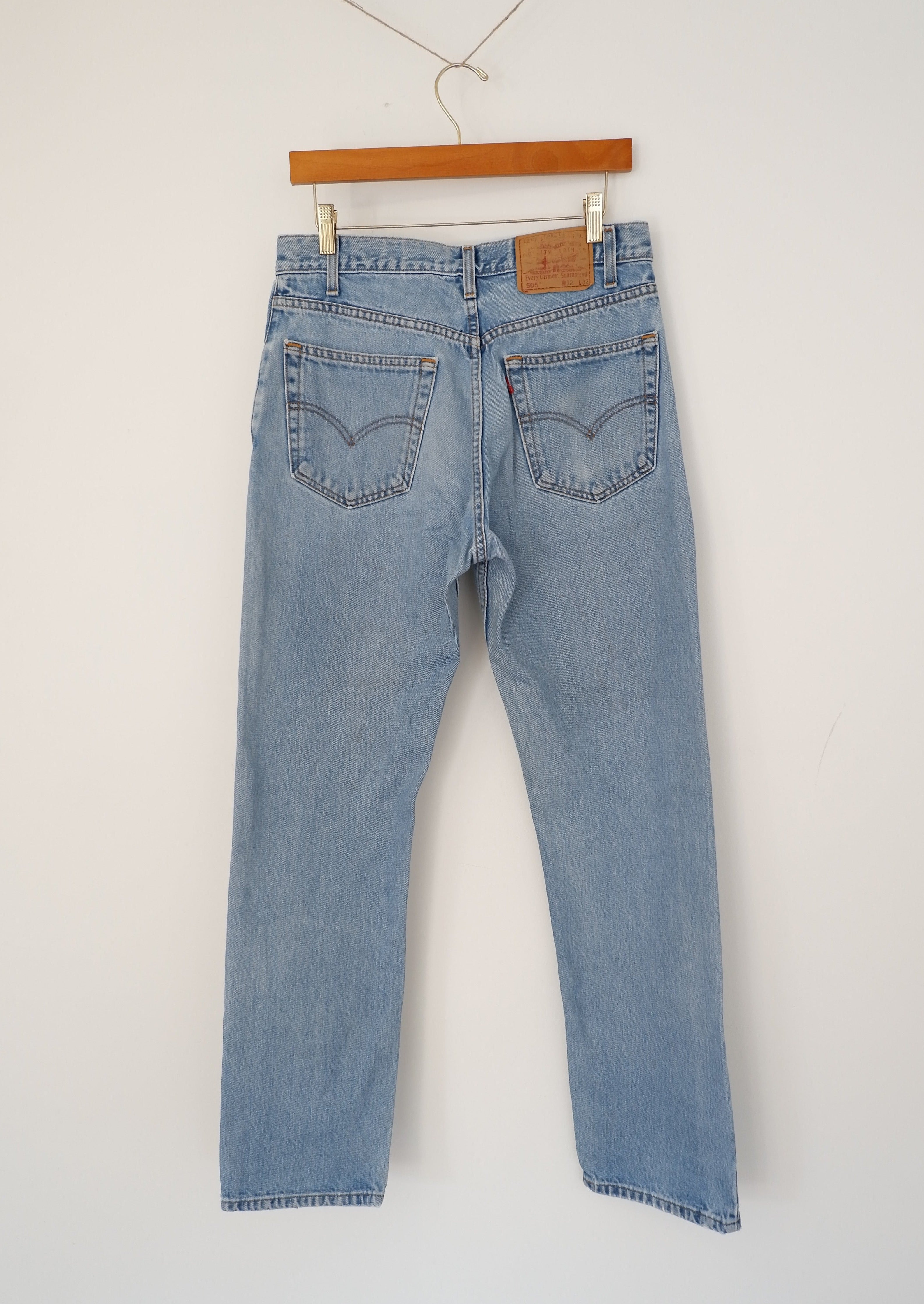 Levis Vintage 505 Relaxed Fit Straight Leg Jeans - 30