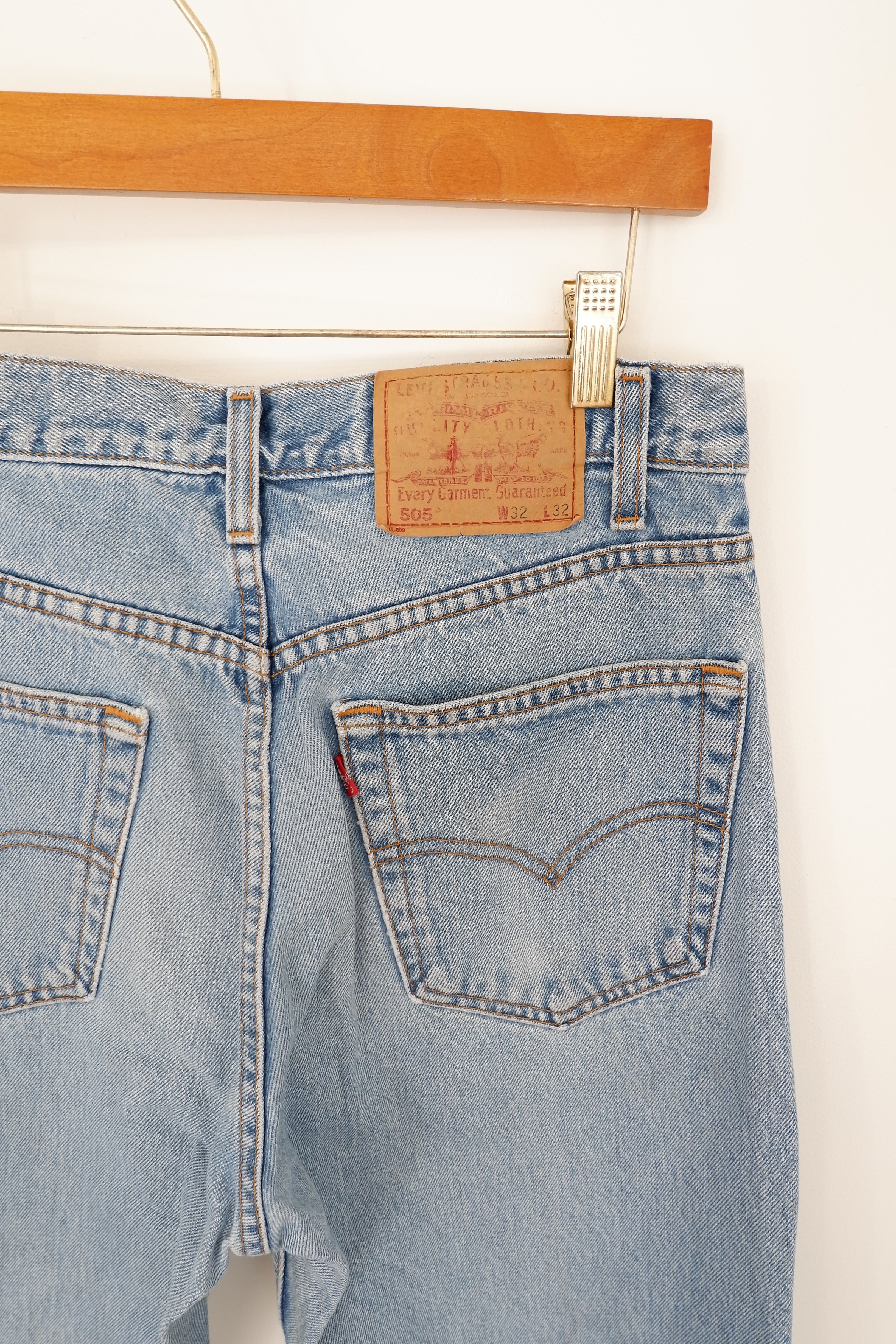 Levis Vintage 505 Relaxed Fit Straight Leg Jeans - 30