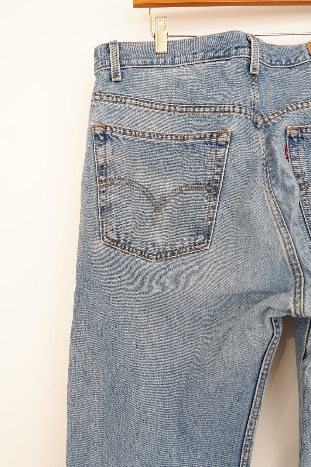 Levis Vintage 505 Medium Light Wash Regular Fit Jeans - 38