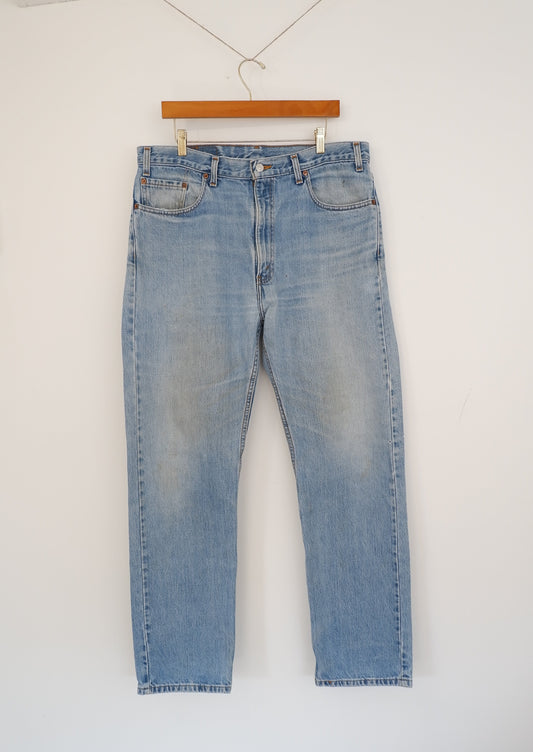 Levis Vintage 505 Light Wash Regular Fit Jeans - 38