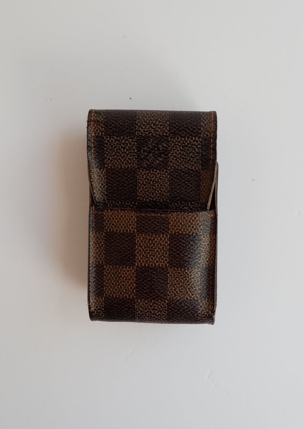 Étui à cigarettes Louis Vuitton Damier Ebene authentique d'occasion