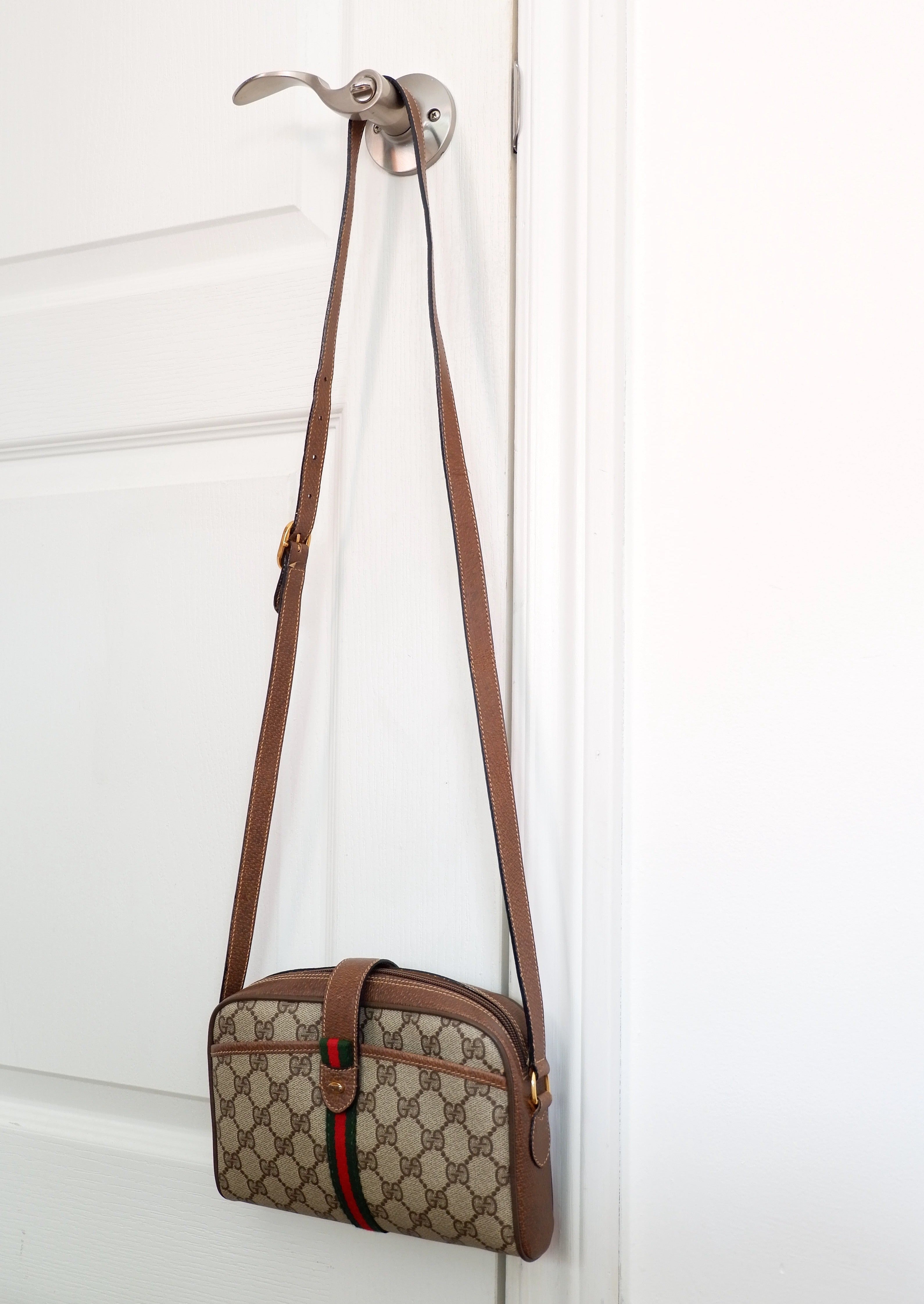 Authentique Sac bandoulière vintage Gucci Sherry Line d'occasion
