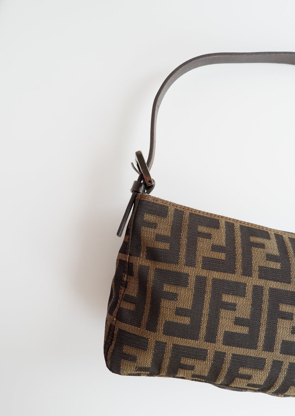 Sac bandoulière Fendi Zucca vintage authentique d'occasion