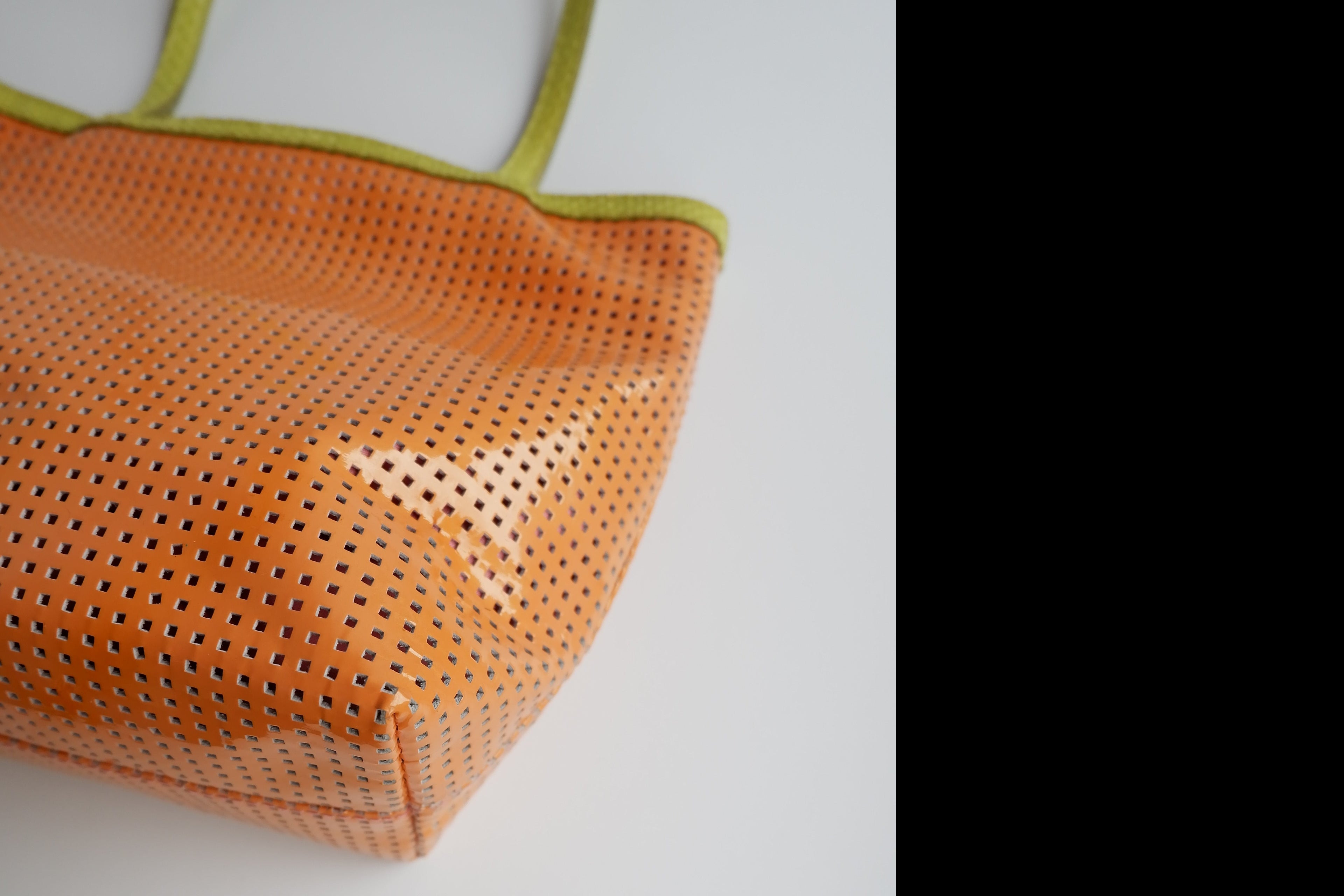 Sac cabas mini Fendi orange/vert d'occasion authentique