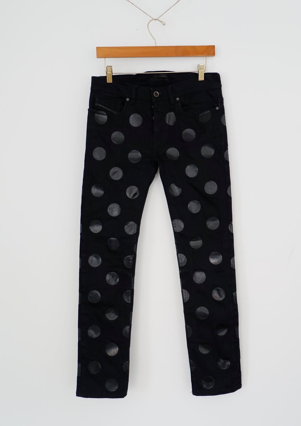 Diesel Black Polk A Dot Skinny Jeans - 26