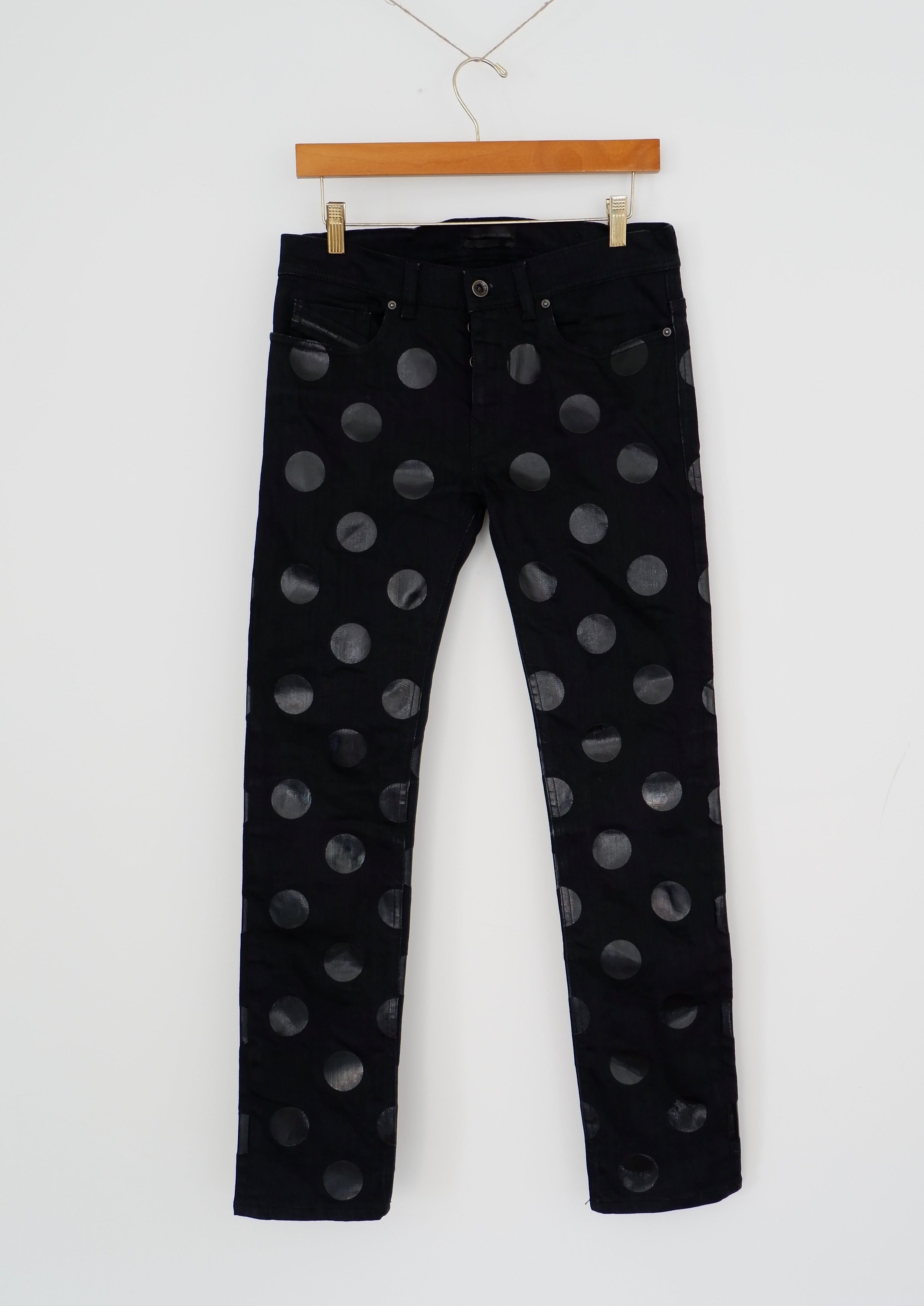 Diesel Black Polk A Dot Skinny Jeans - 26