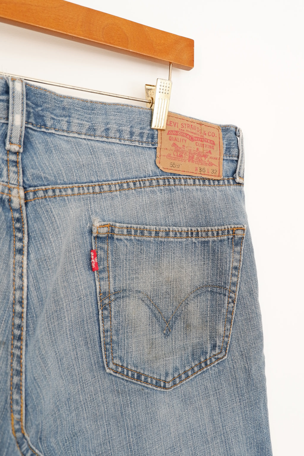 Levis Medium Wash Hand Worked Mini SKirt - 36