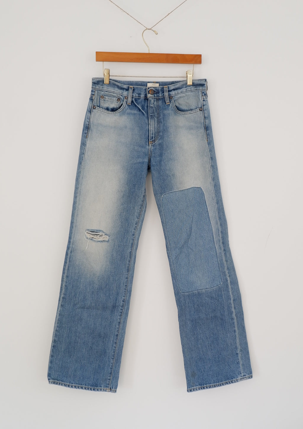 Simon Miller Light Wash Wide Leg Jeans - 26