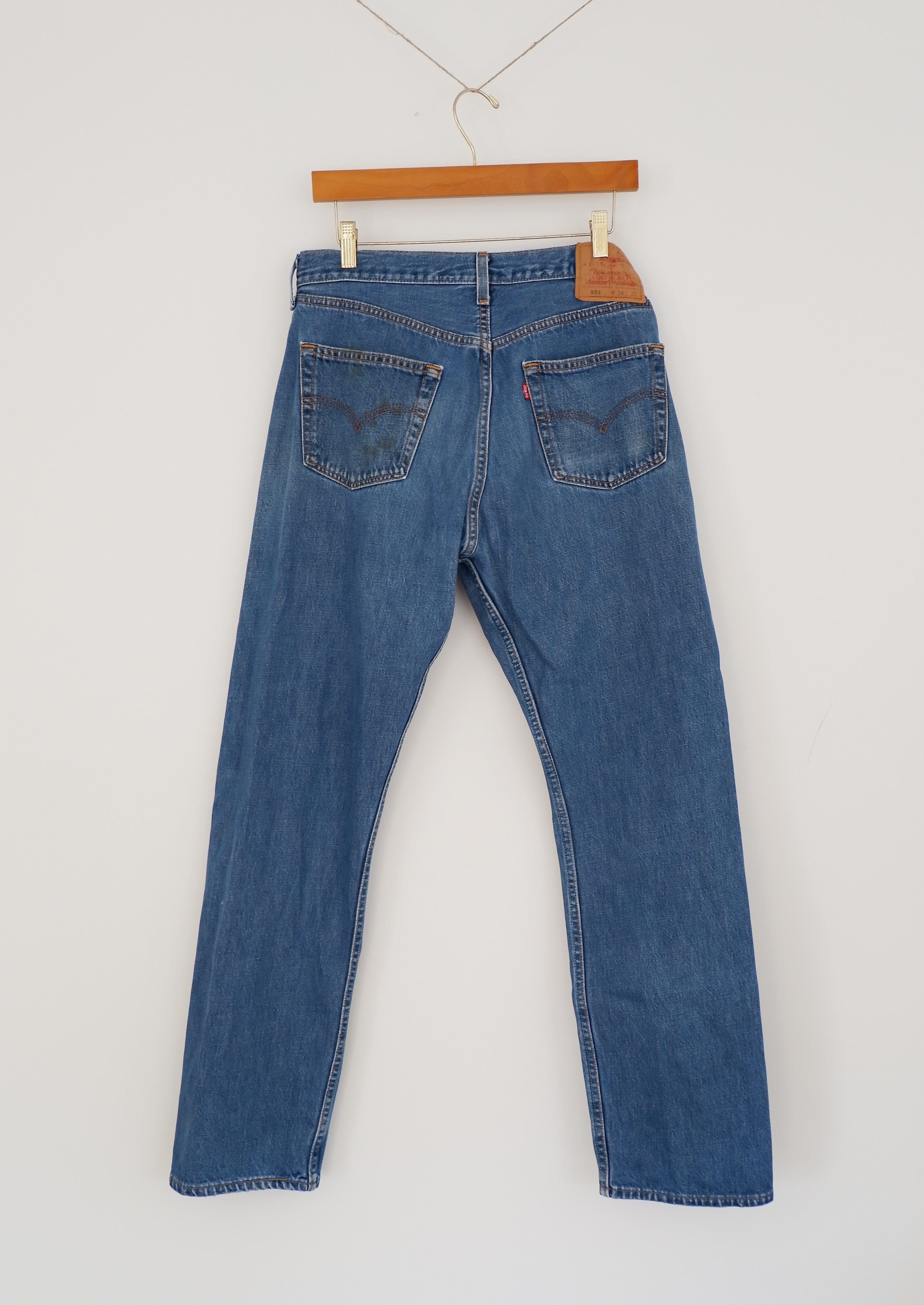 Levis 501 Medium Wash Regular Fit Jeans - 34