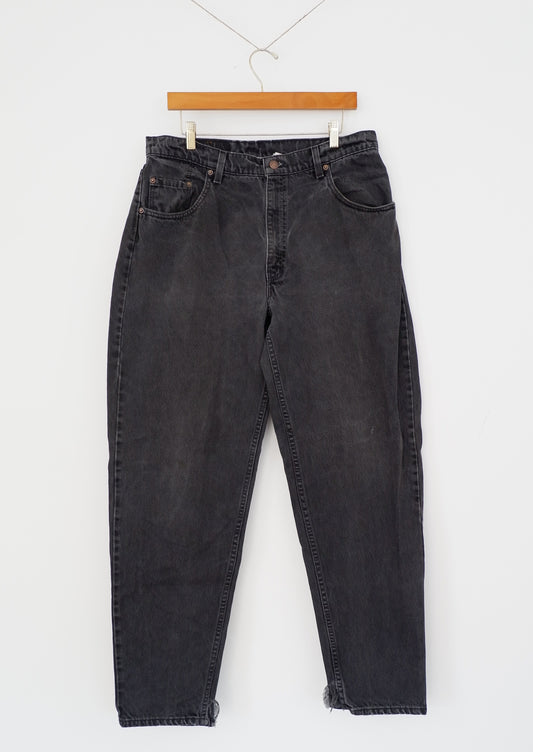 Levis Vintage 550 Black Wash Baggy/Relaxed Fit Jeans - 34