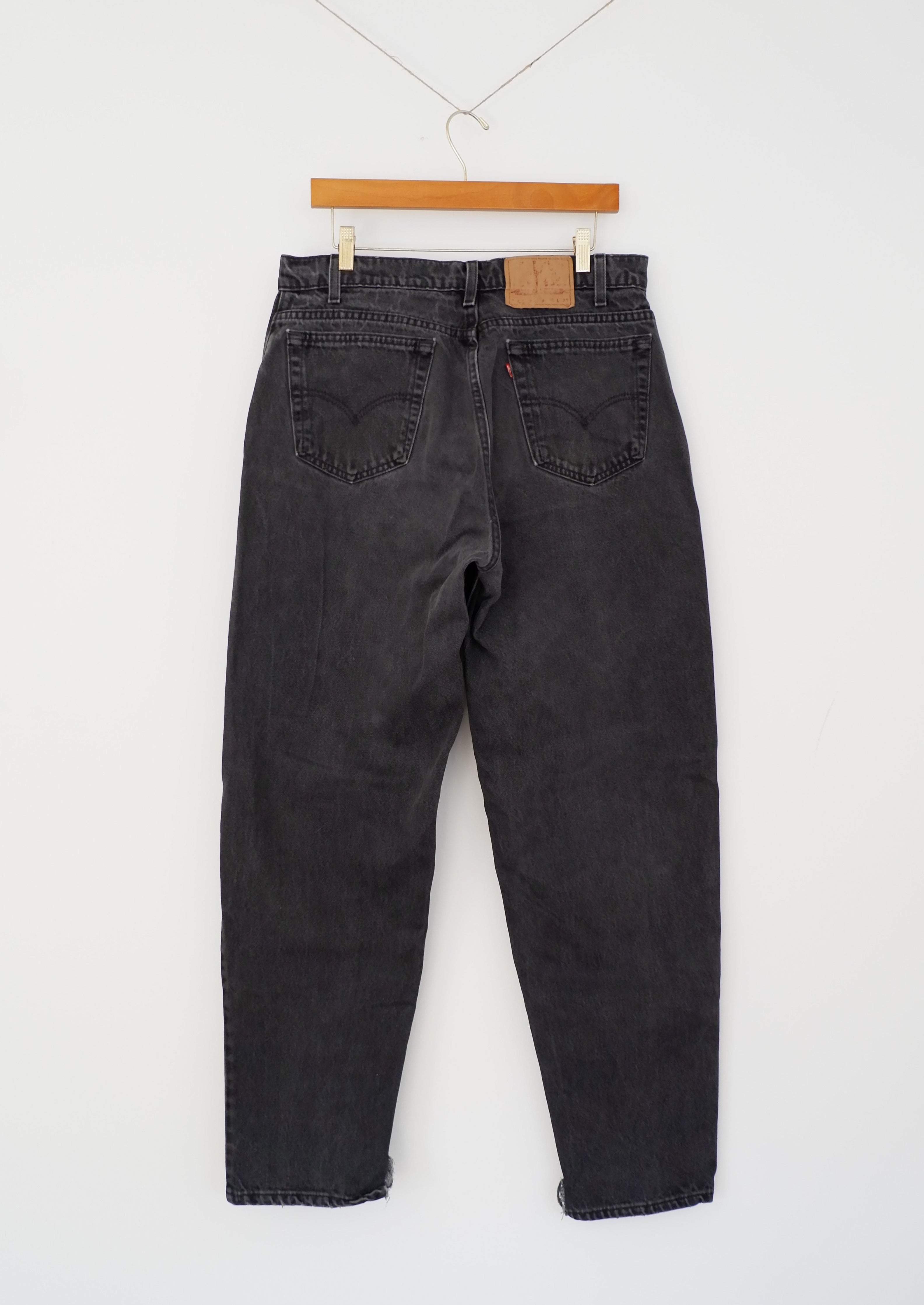 Levis Vintage 550 Black Wash Baggy/Relaxed Fit Jeans - 34
