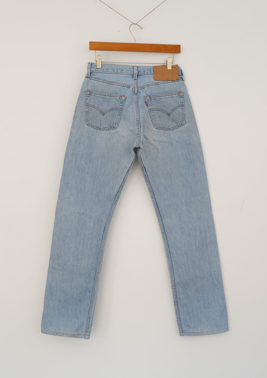 Levis Vintage 501 Light Wash Straight Leg Jeans - 30