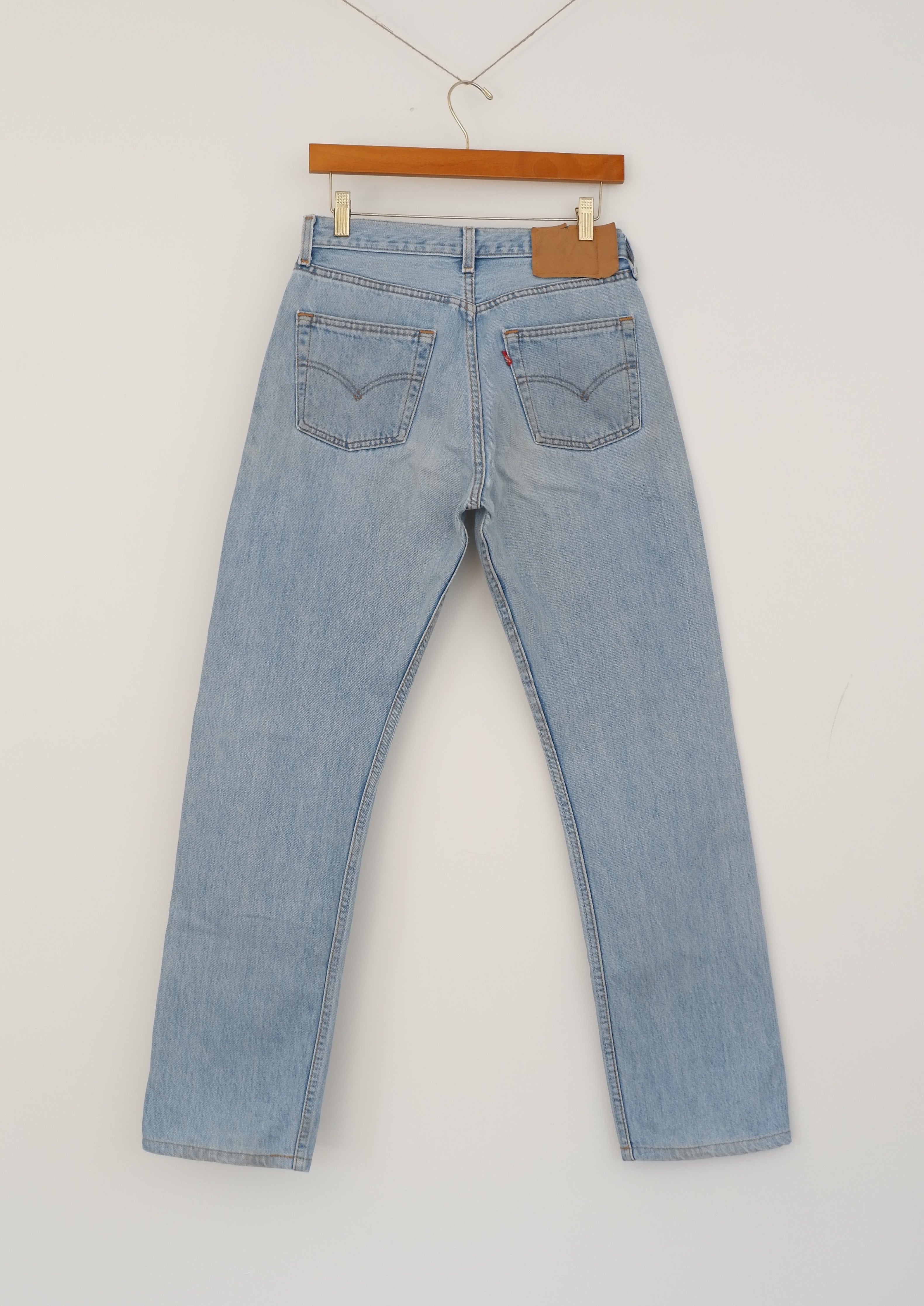 Levis Vintage 501 Light Wash Straight Leg Jeans - 30