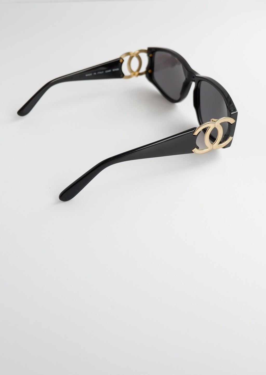 Authentic Preowned Chanel Black CC Logo Square Frame Sunglasses