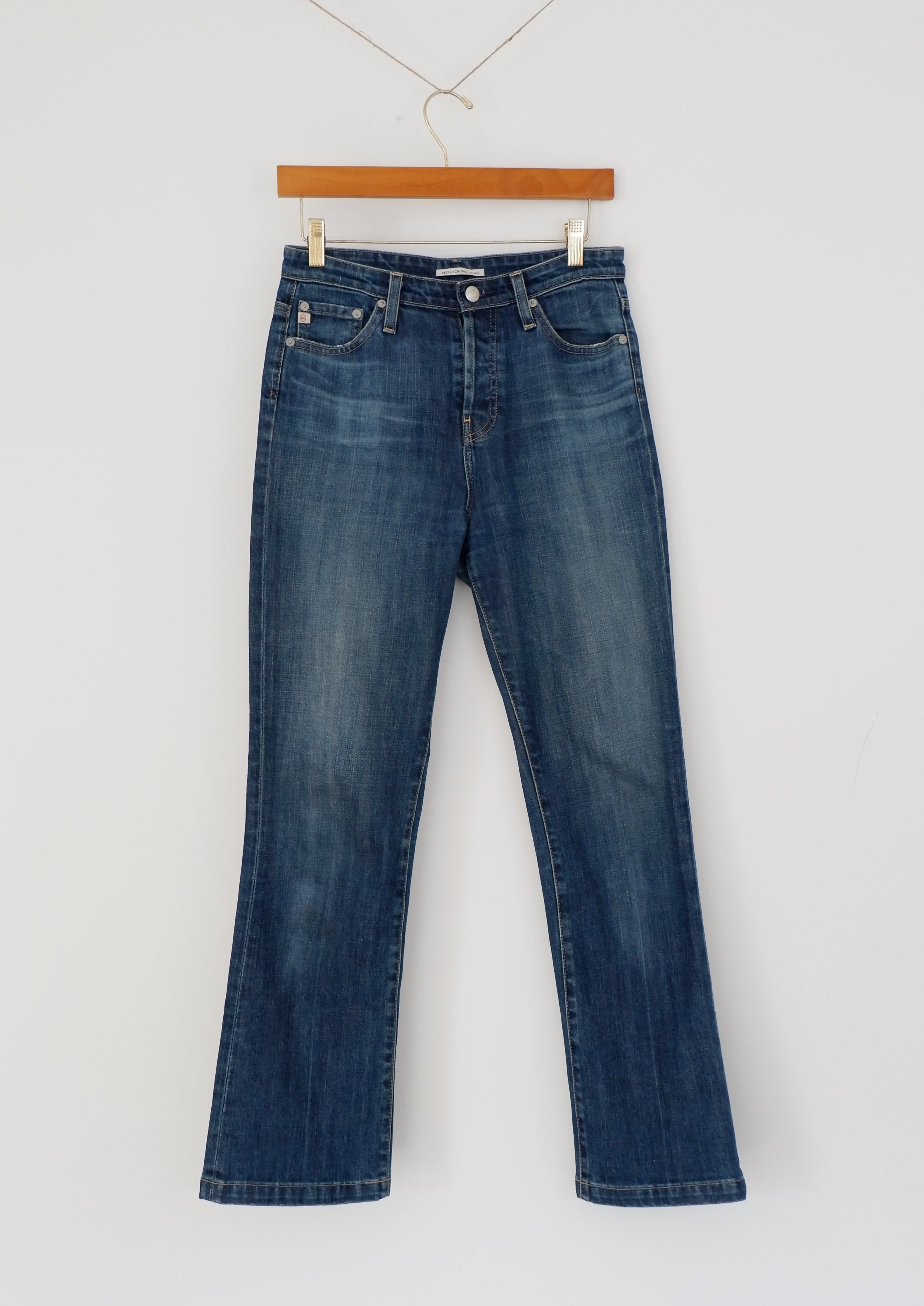 Alexa Chung for AG Medium Wash High Waisted Skinny Flare Jeans - 27
