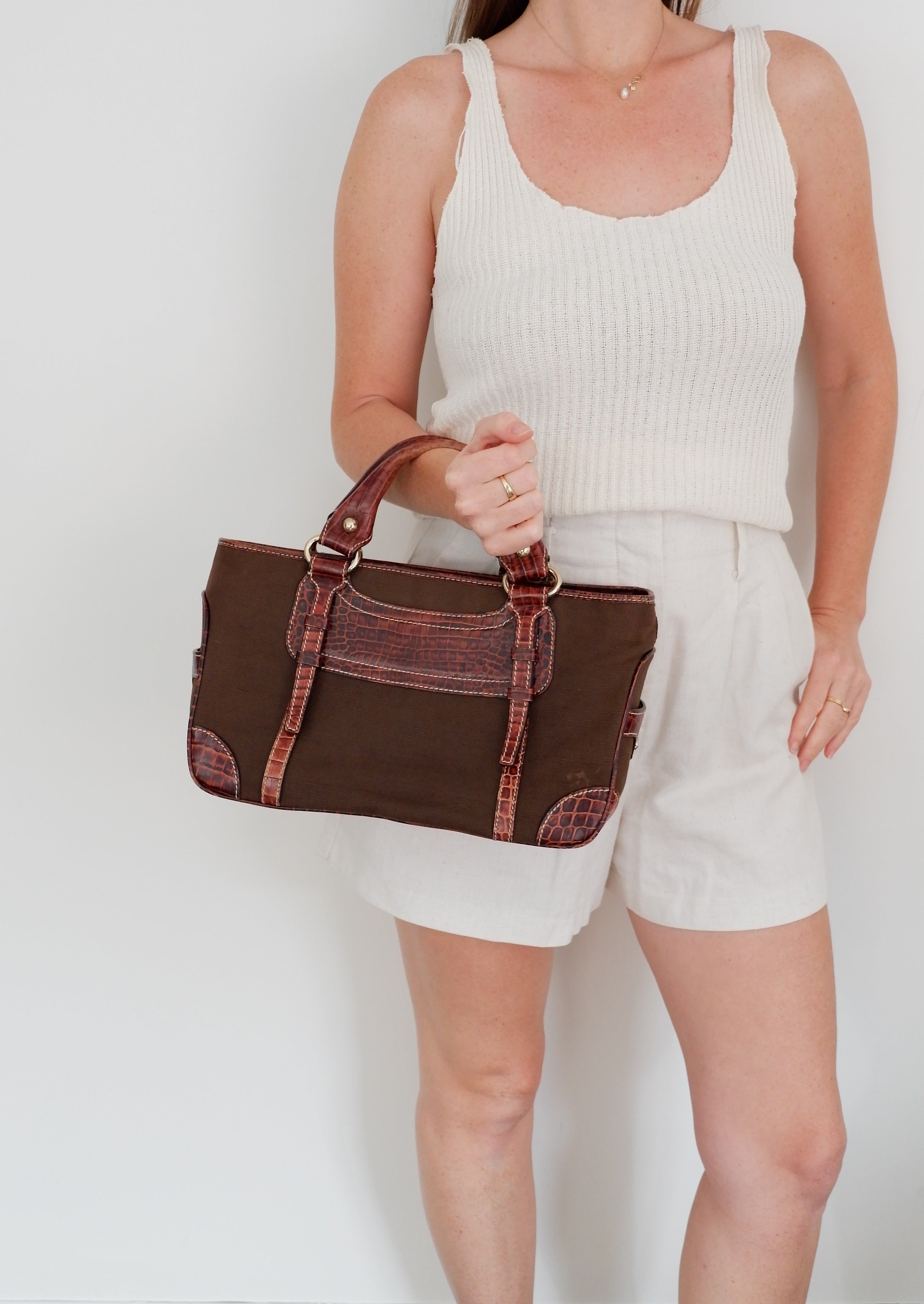 Sac Boogie Celine marron vintage authentique d'occasion
