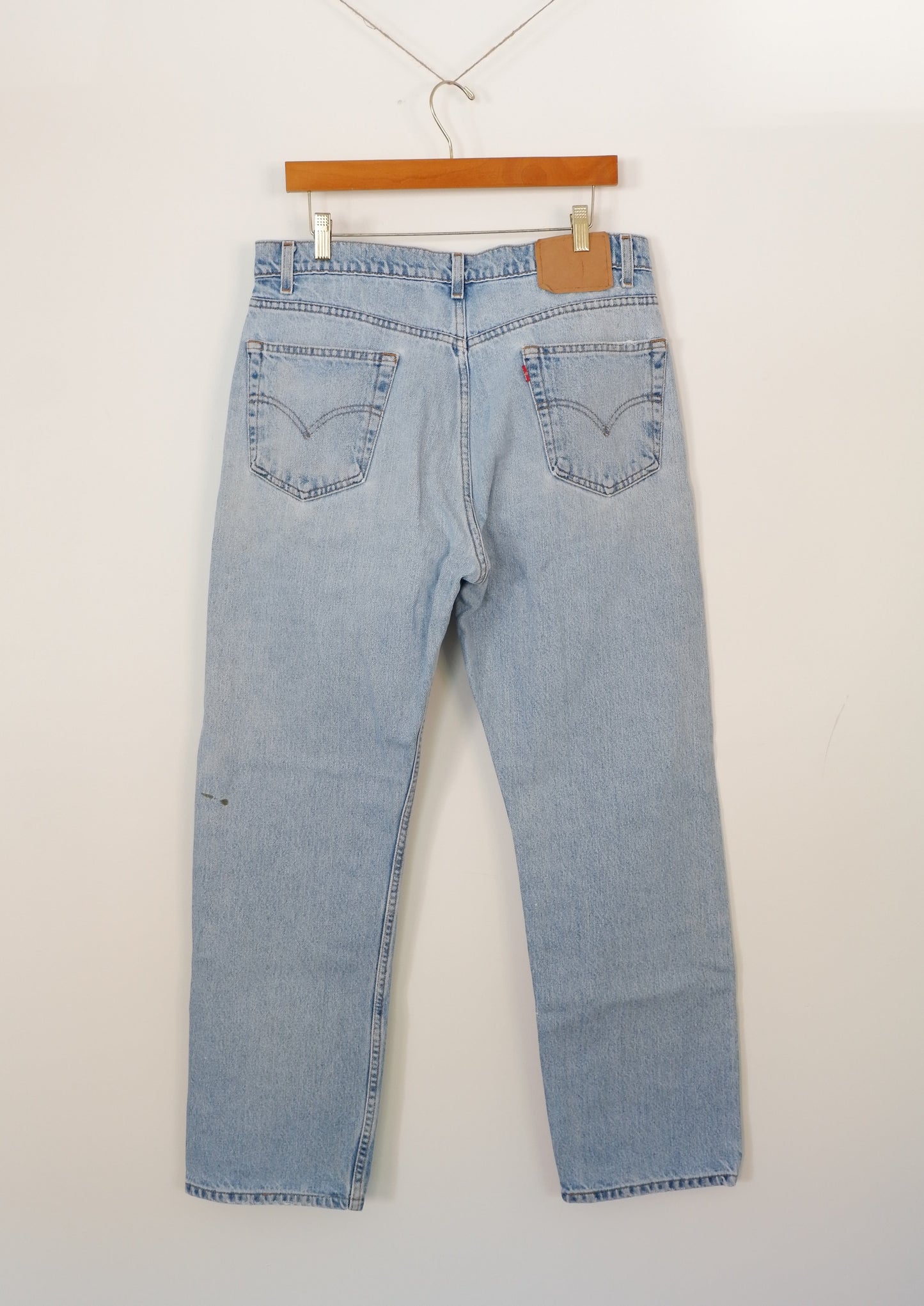 Levis Vintage 505 Light Wash Regular Fit Straight Leg Jeans - 36