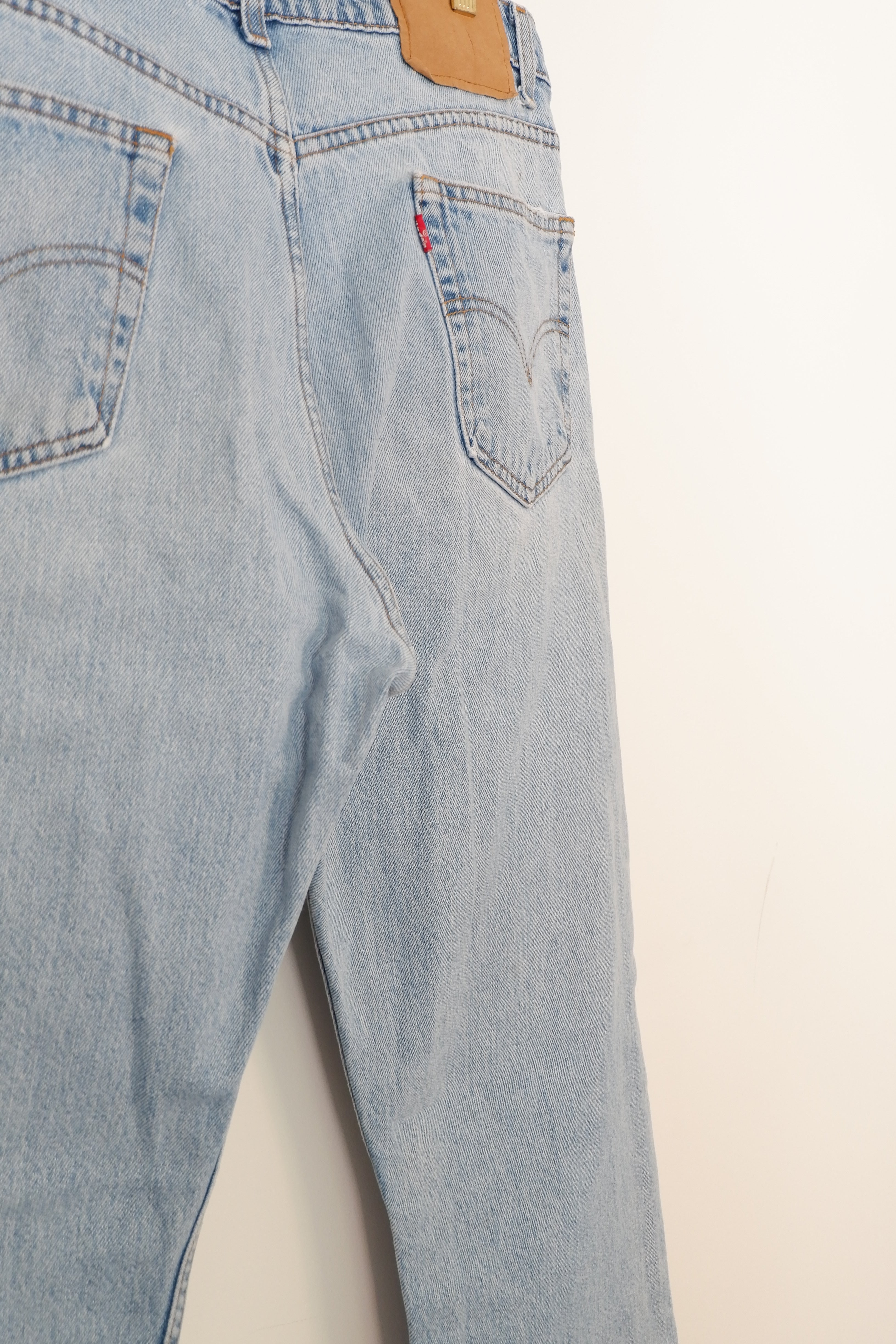 Levis Vintage 505 Light Wash Regular Fit Straight Leg Jeans - 36