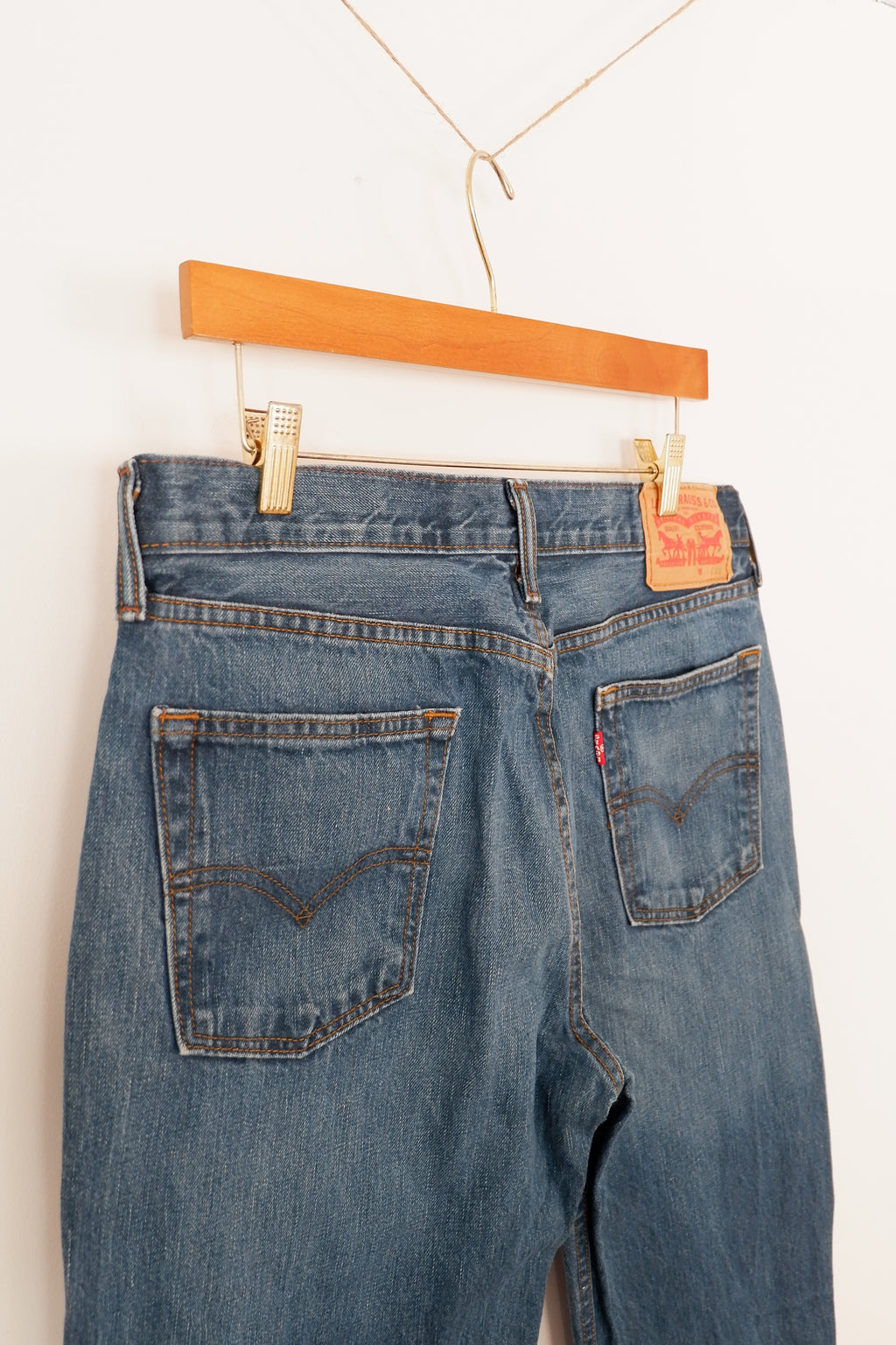 Levis 514 Navy Blue Regular Fit Jeans - 34
