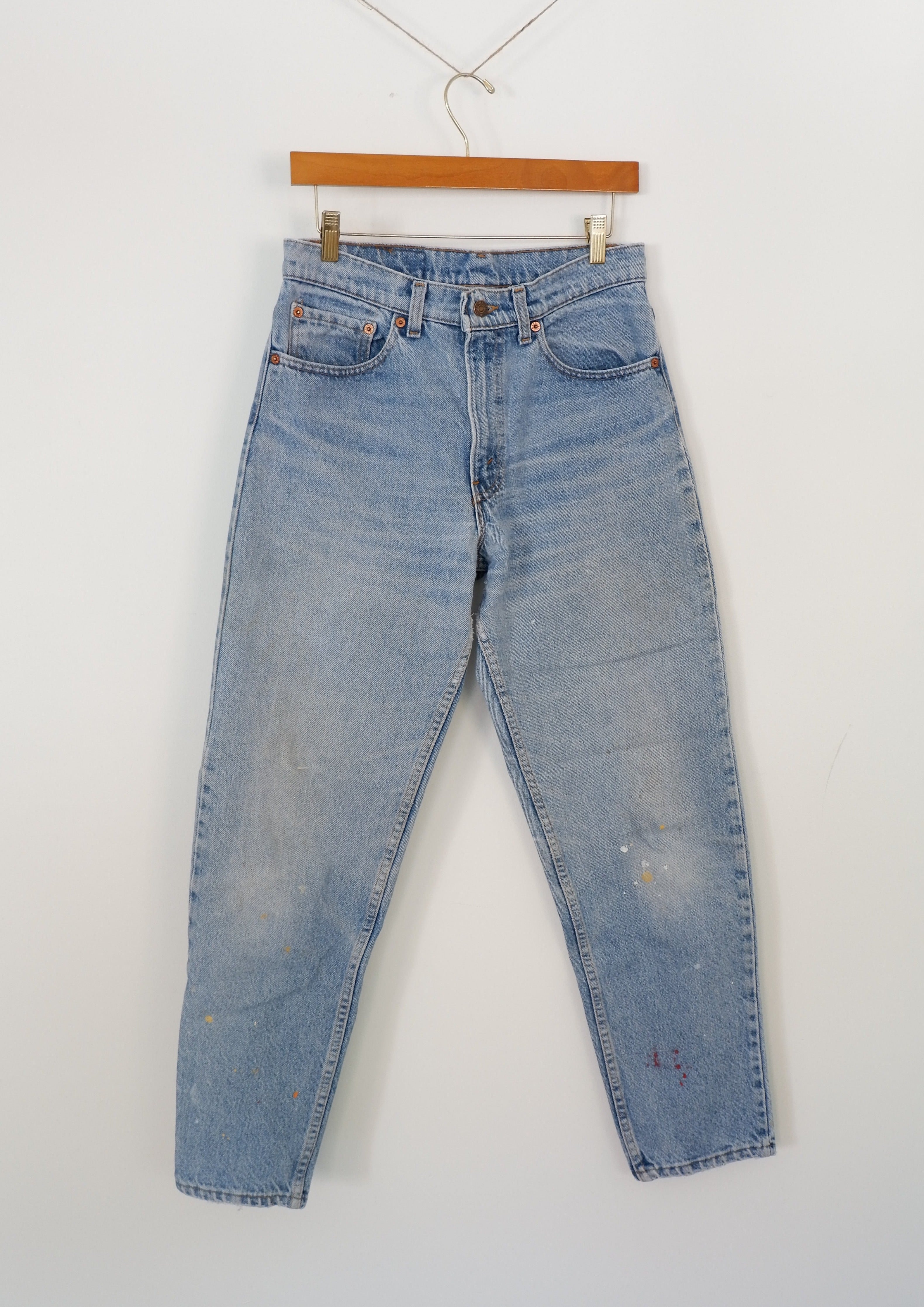 Levis 550 Light Wash Paint Splatter Jeans - 31