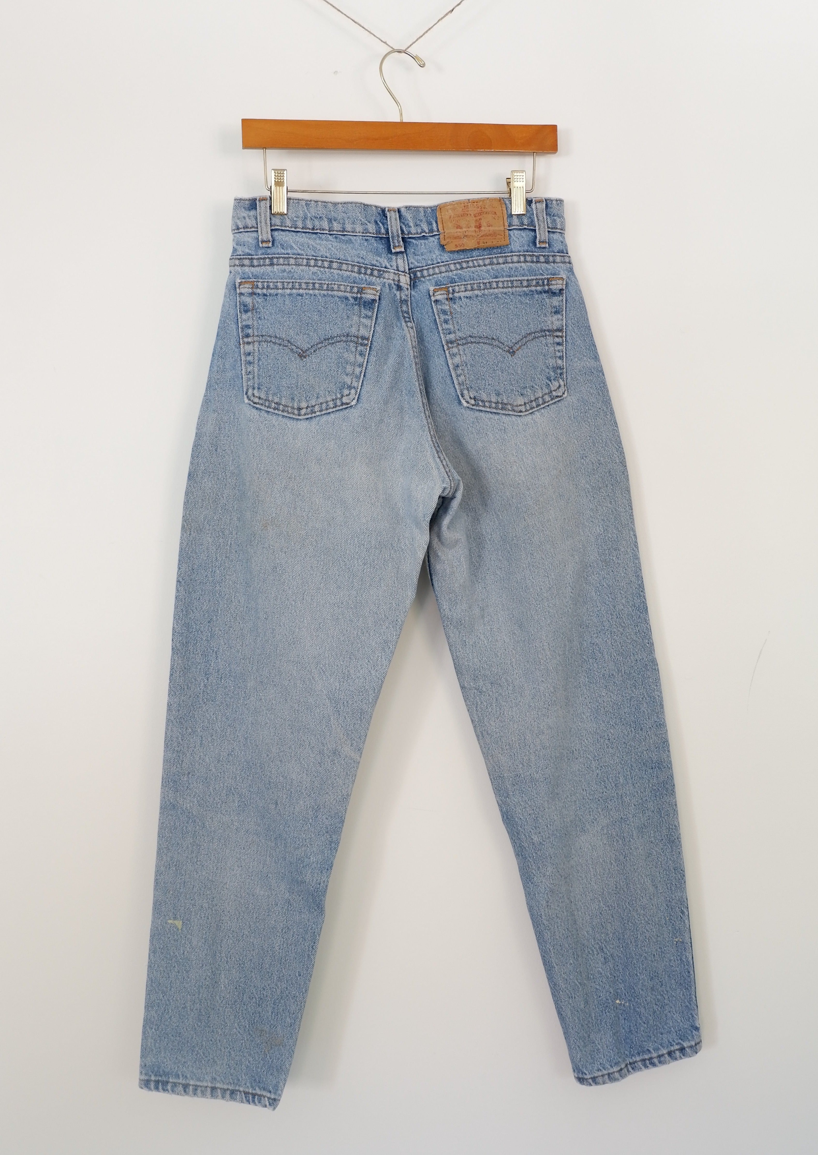 Levis 550 Light Wash Paint Splatter Jeans - 31