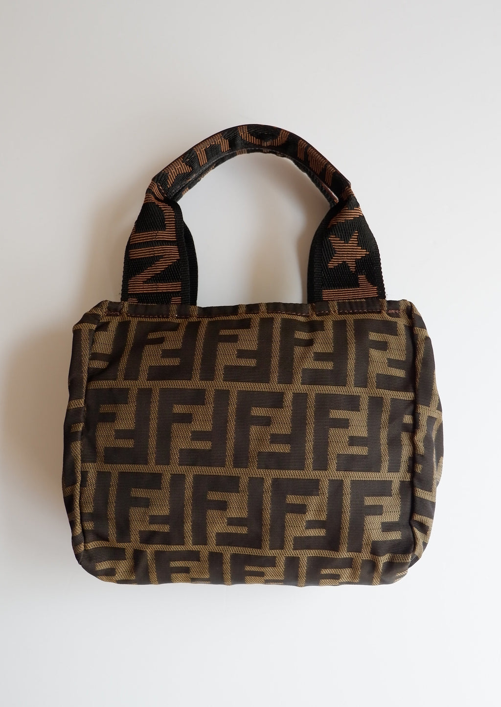 Authentic Preowned Vintage Fendi Zucca Small Handbag