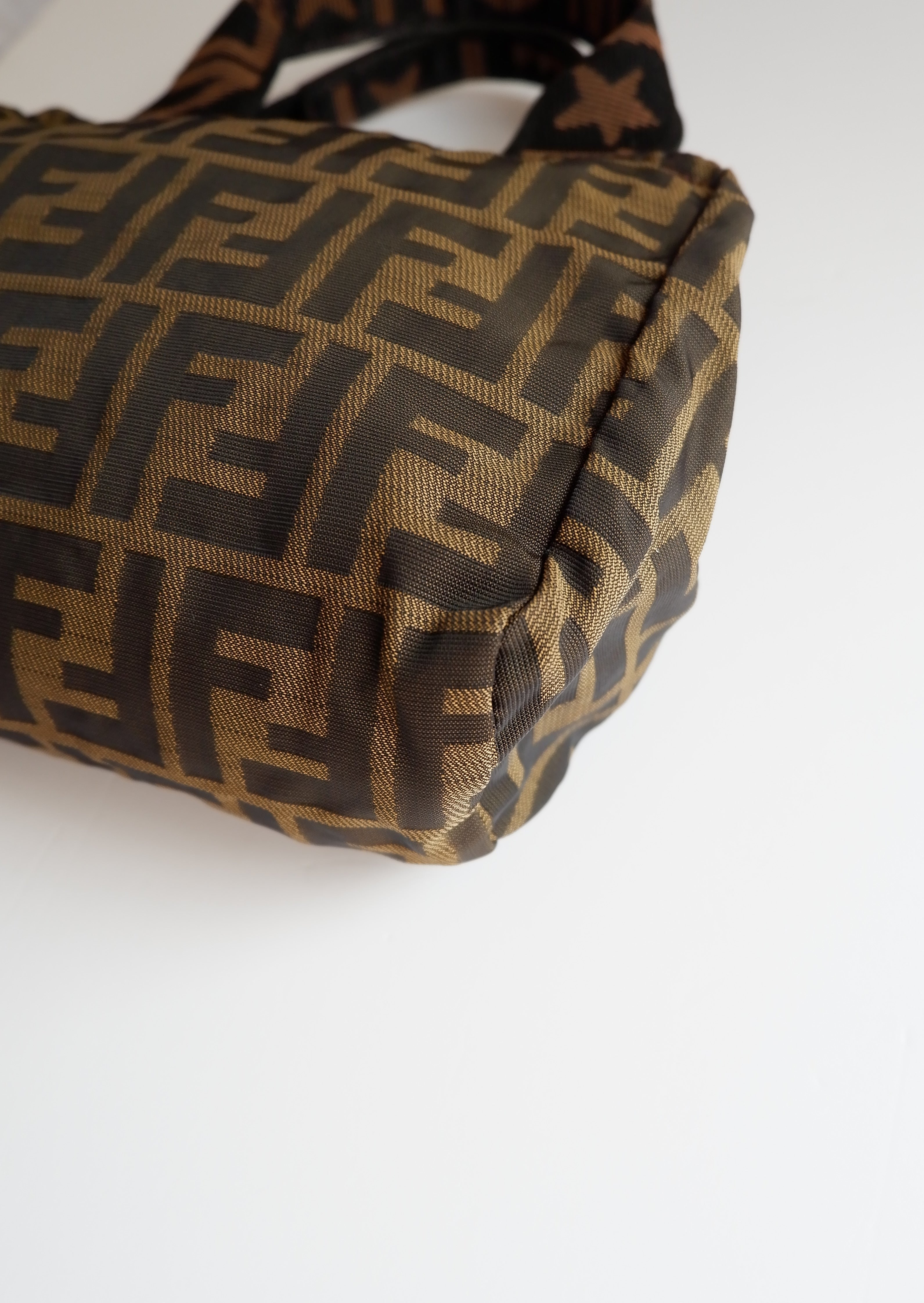 Authentique Sac à Main Vintage Fendi Zucca d'Occasion