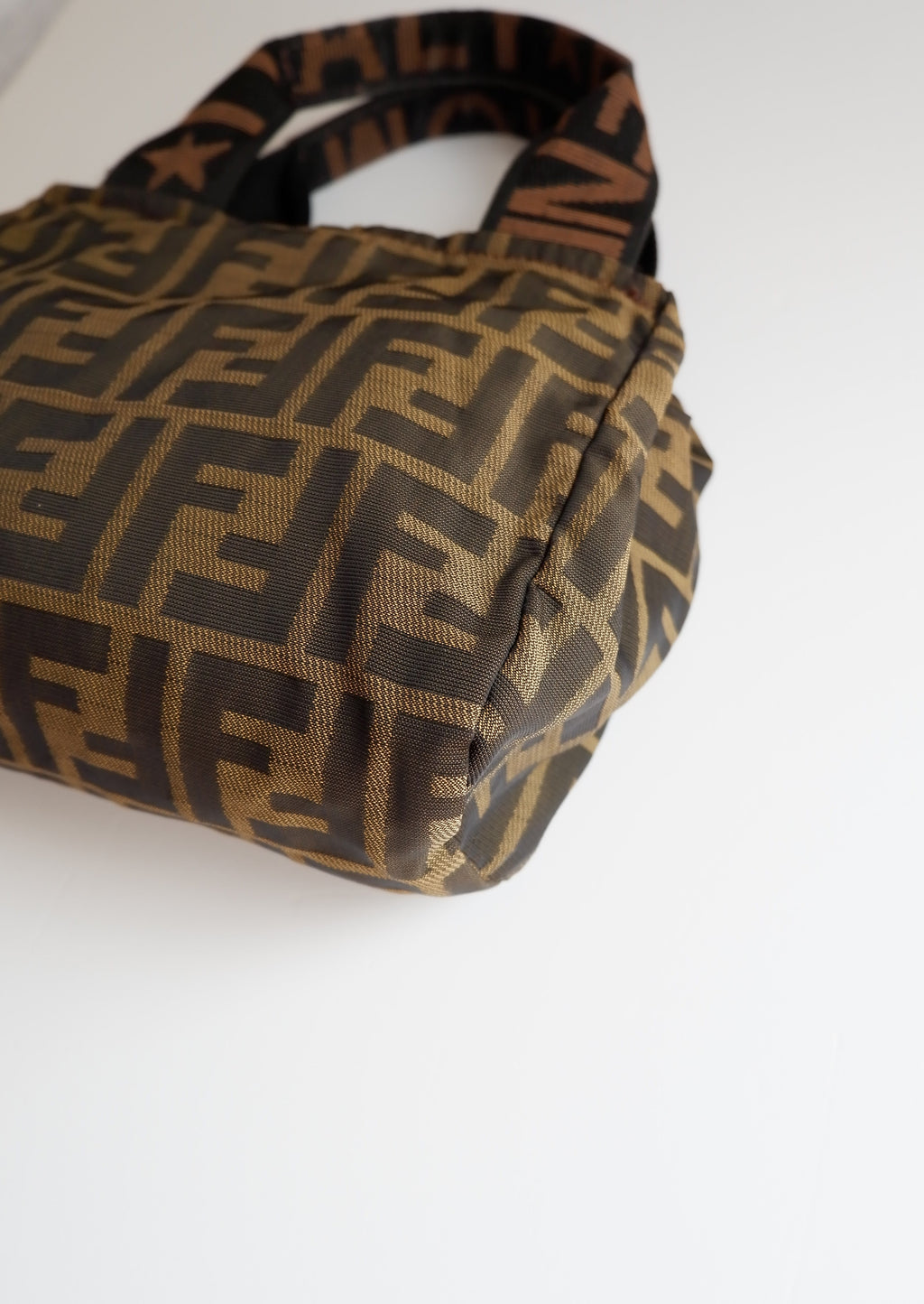 Authentic Preowned Vintage Fendi Zucca Small Handbag