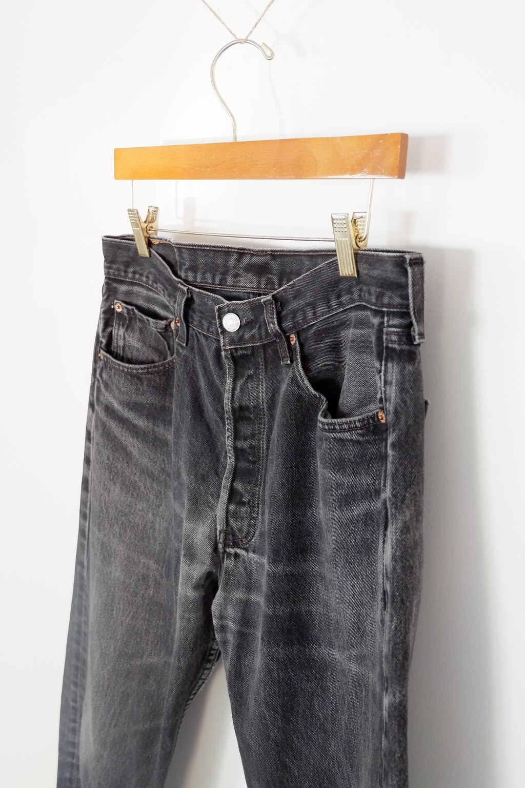 Levis Vintage 501 Jean droit noir - 33