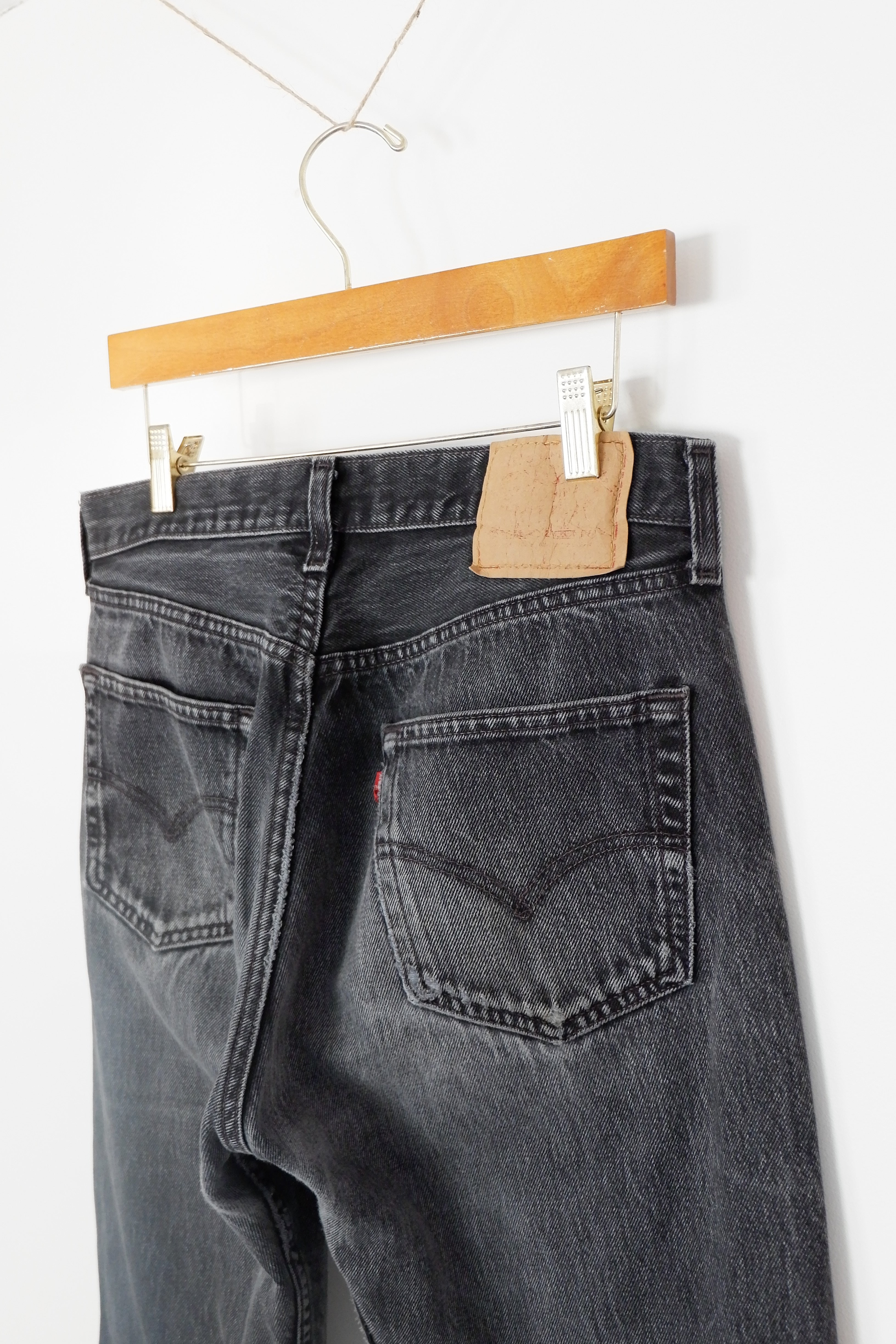 Levis Vintage 501 Jean droit noir - 33